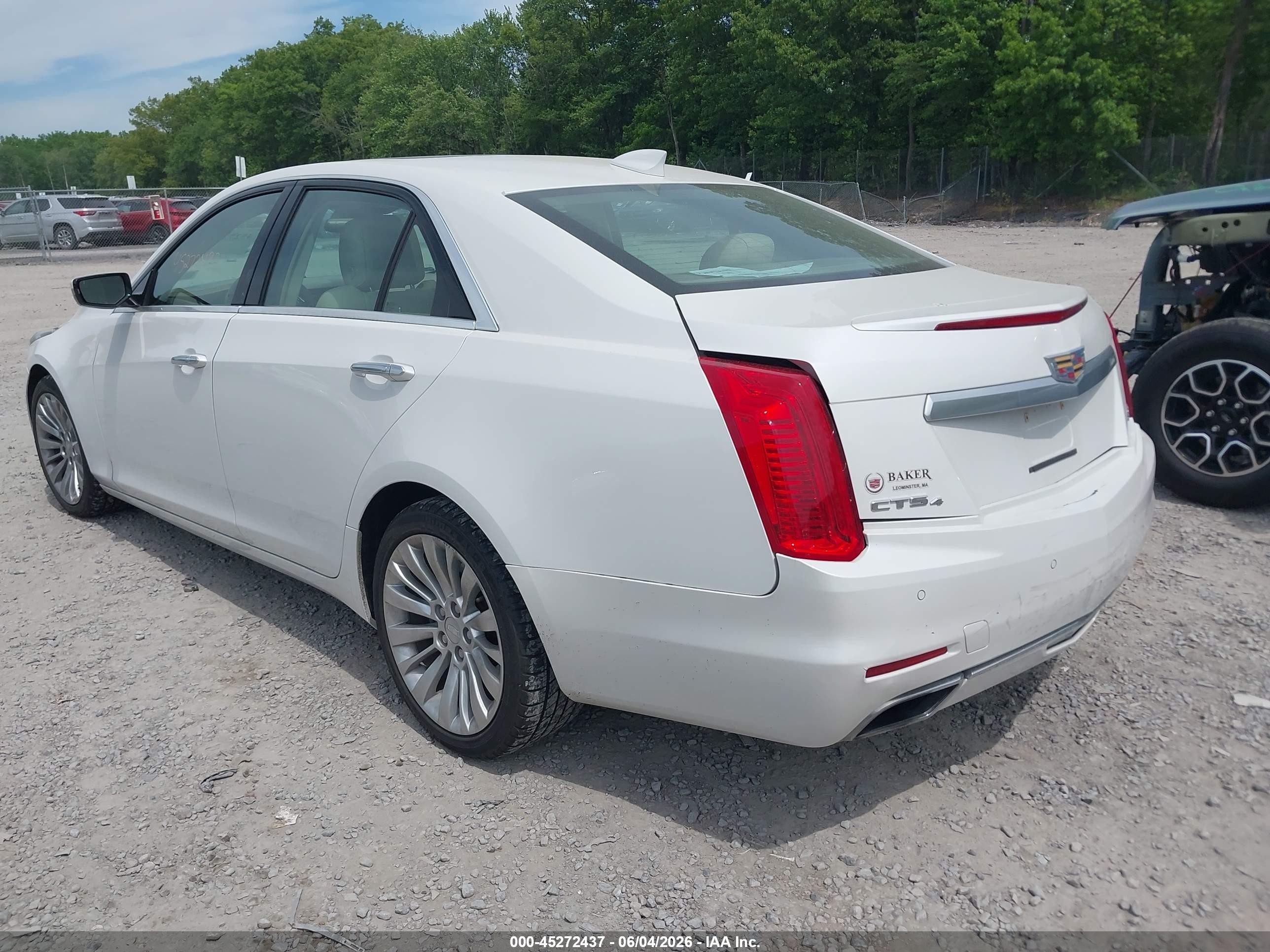 2015 Cadillac Cts Luxury White vin: 1G6AX5SX1F0135930