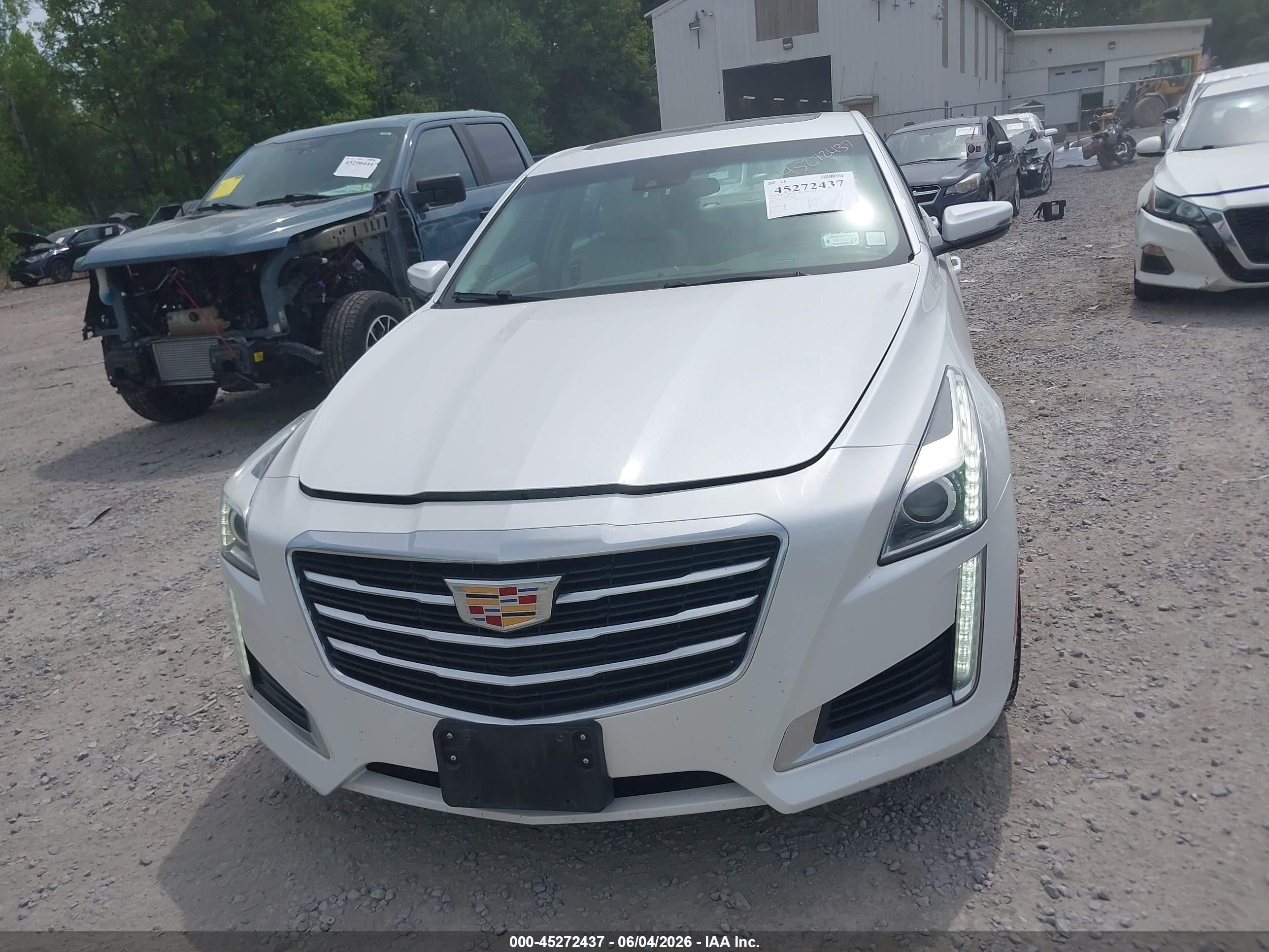 2015 Cadillac Cts Luxury White vin: 1G6AX5SX1F0135930