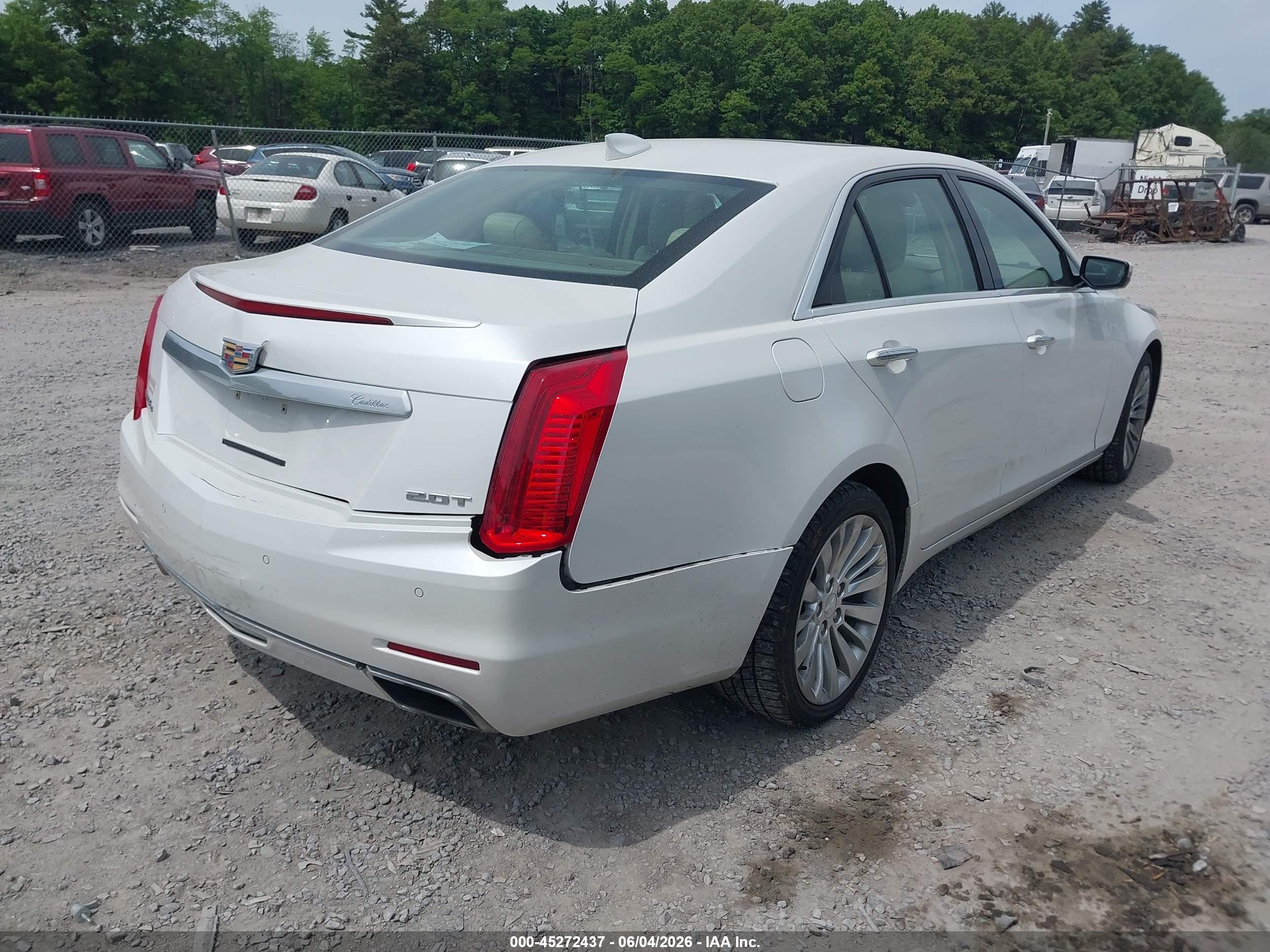 2015 Cadillac Cts Luxury White vin: 1G6AX5SX1F0135930