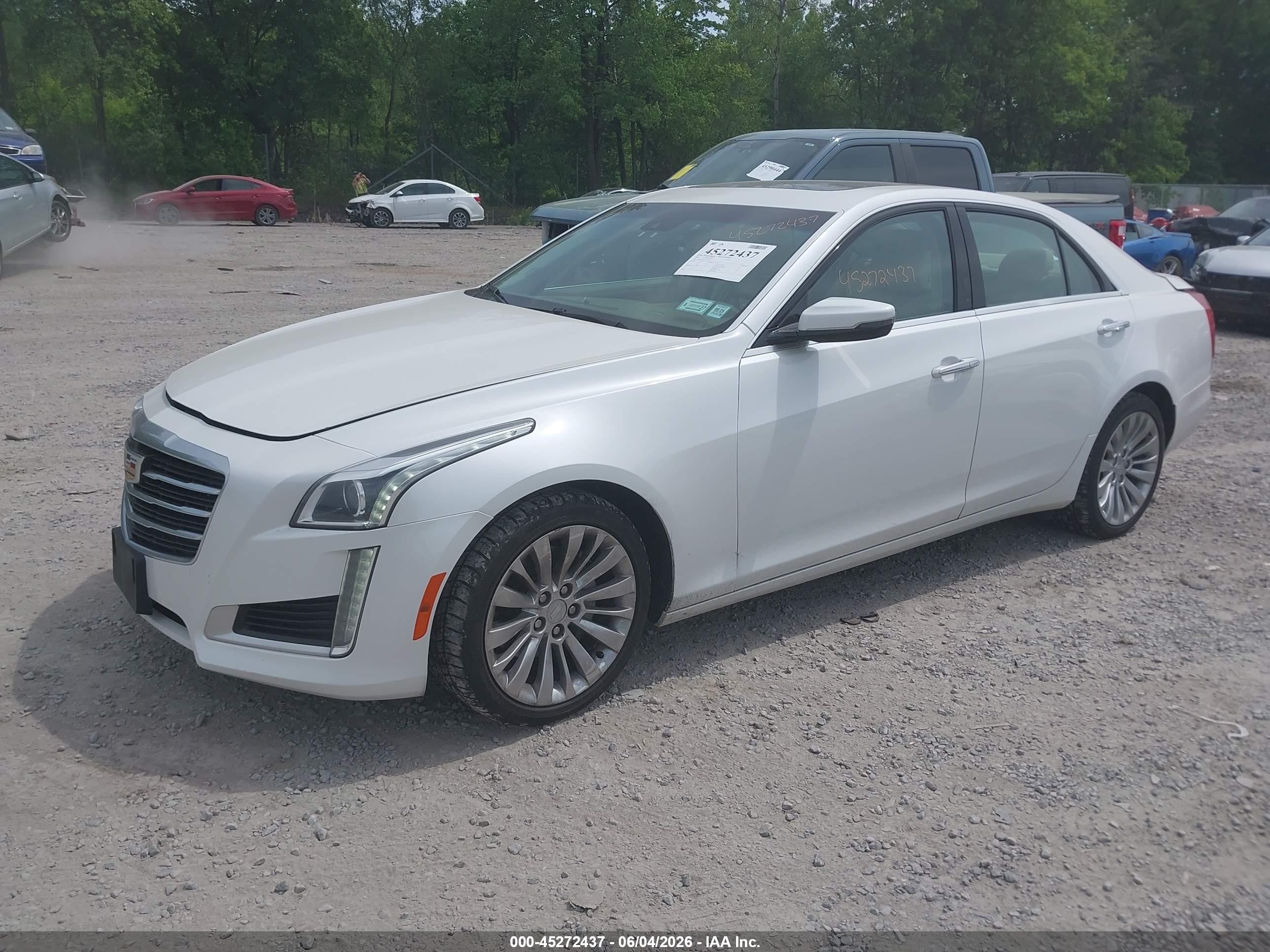 2015 Cadillac Cts Luxury White vin: 1G6AX5SX1F0135930