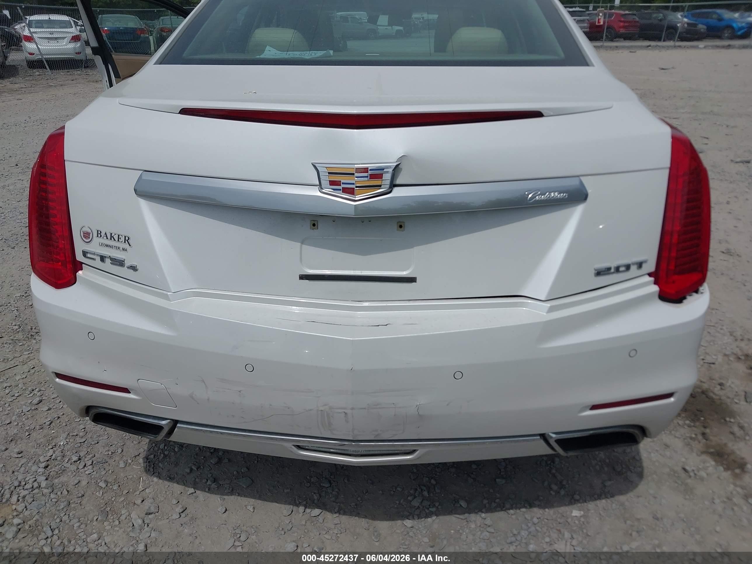 2015 Cadillac Cts Luxury White vin: 1G6AX5SX1F0135930