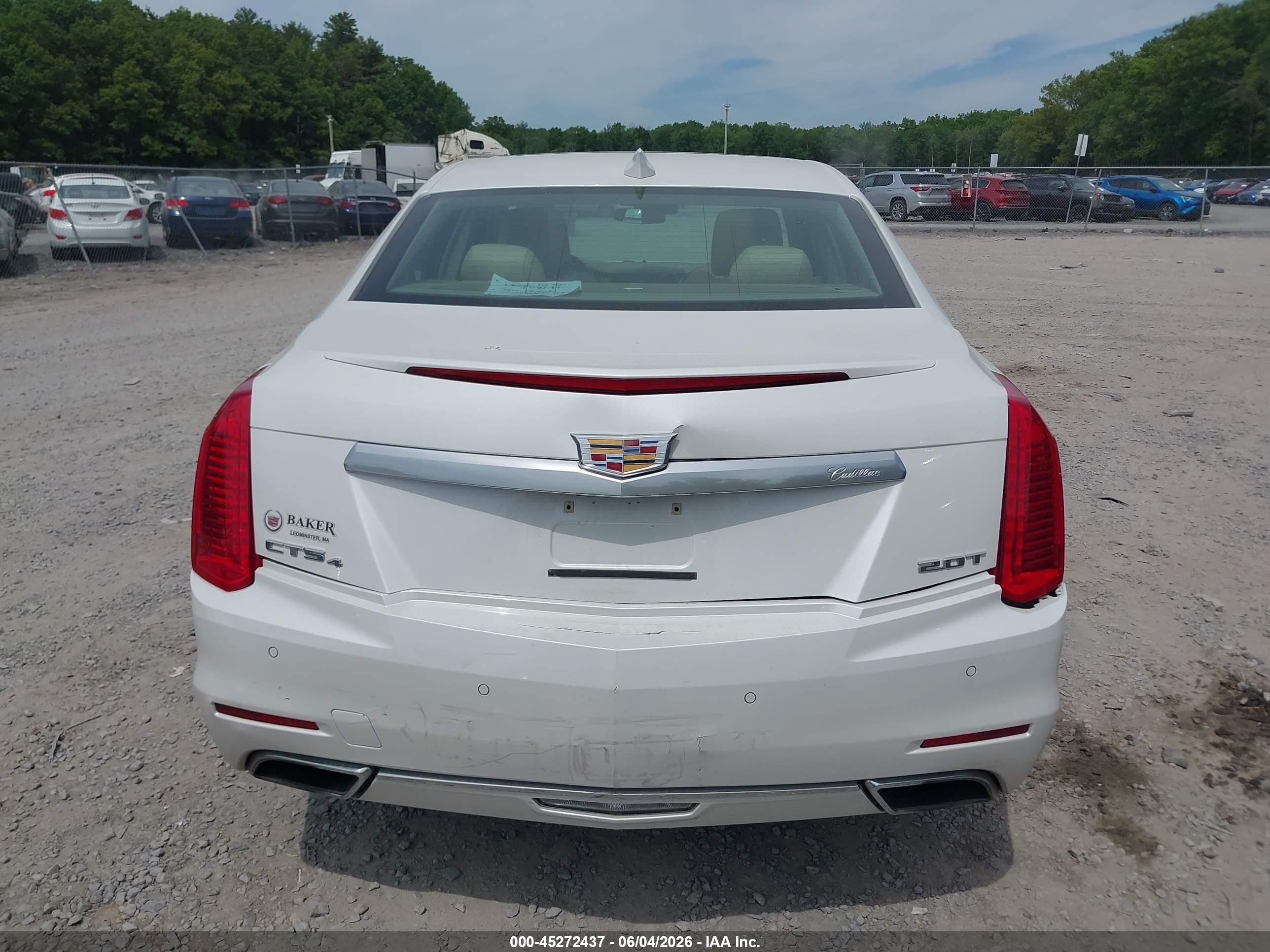 2015 Cadillac Cts Luxury White vin: 1G6AX5SX1F0135930