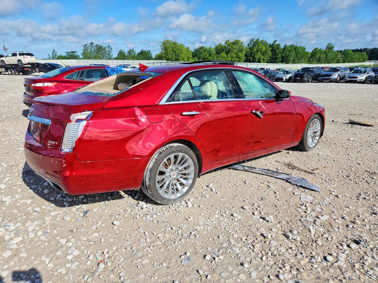 2014 Cadillac Cts Luxury Collection Red vin: 1G6AX5SX2E0144585