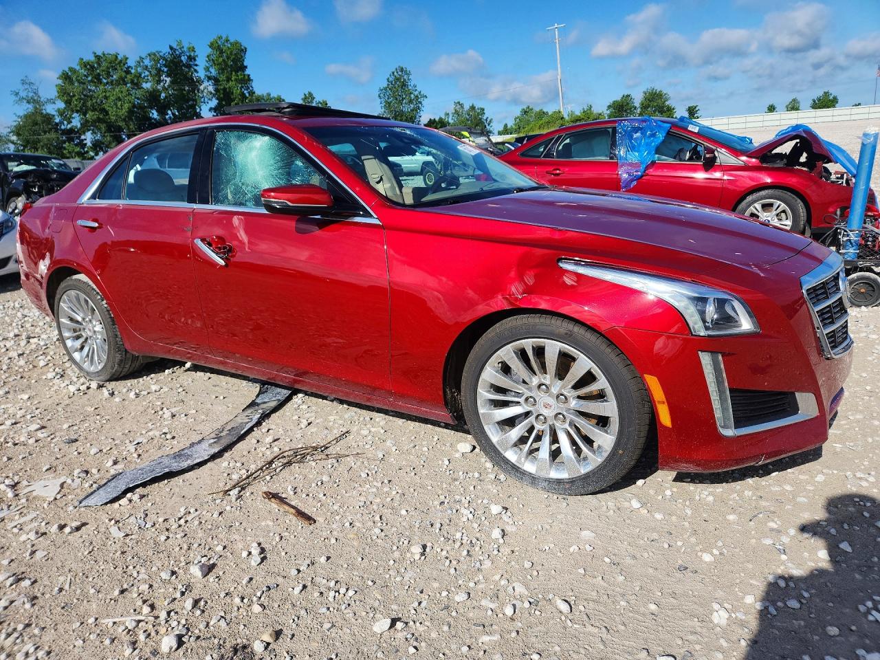 2014 Cadillac Cts Luxury Collection Red vin: 1G6AX5SX2E0144585