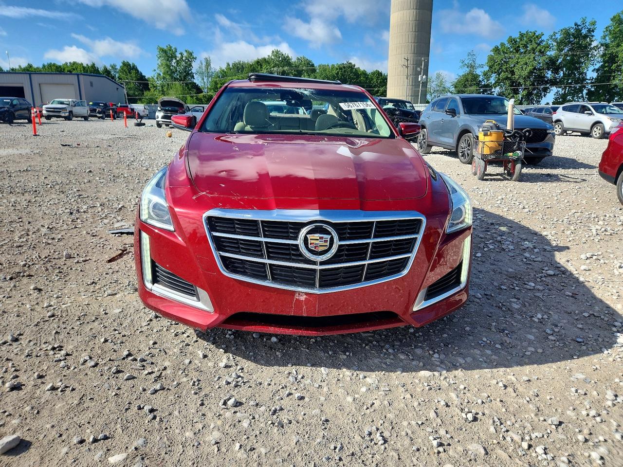 2014 Cadillac Cts Luxury Collection Red vin: 1G6AX5SX2E0144585