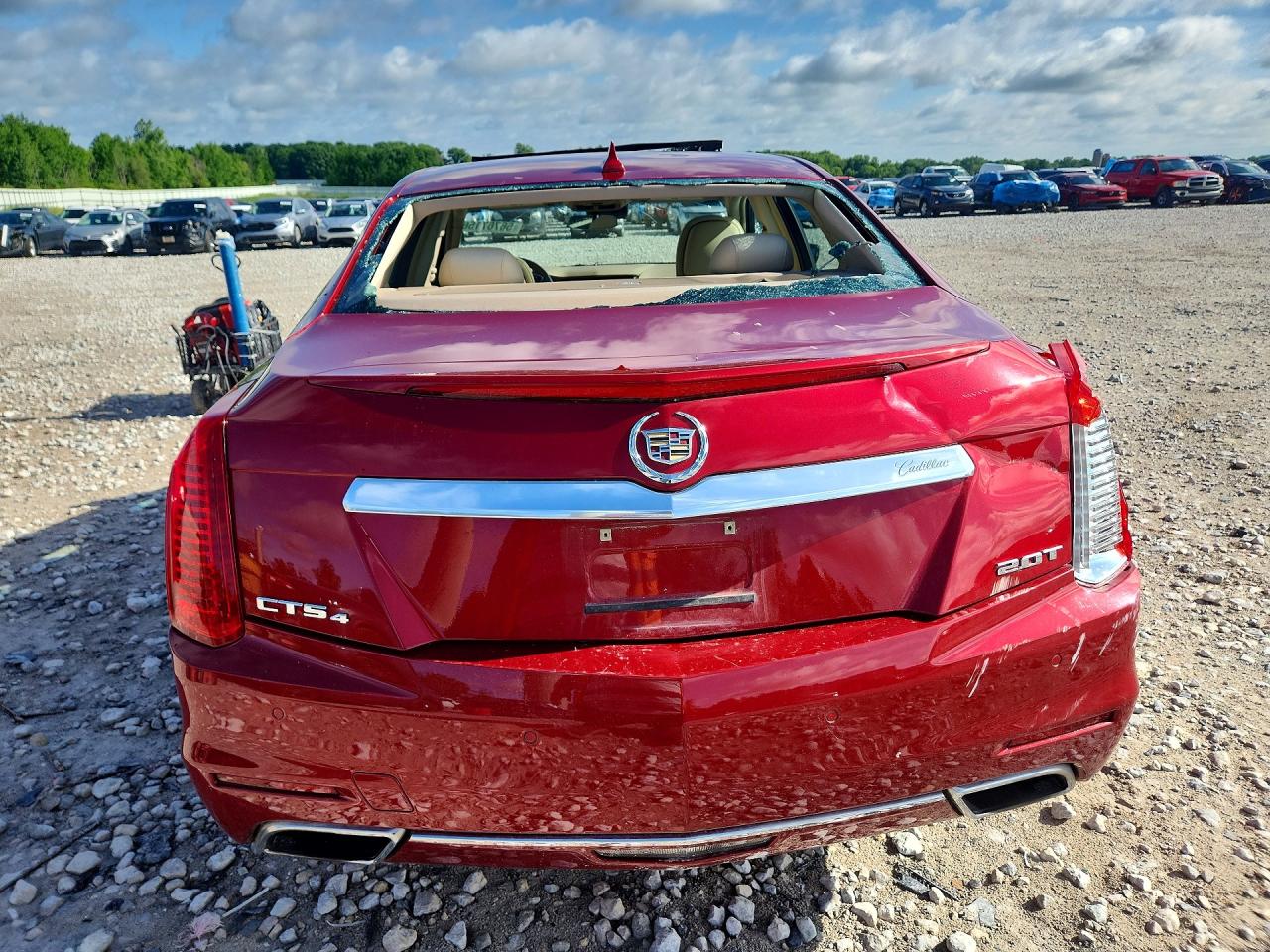 2014 Cadillac Cts Luxury Collection Red vin: 1G6AX5SX2E0144585