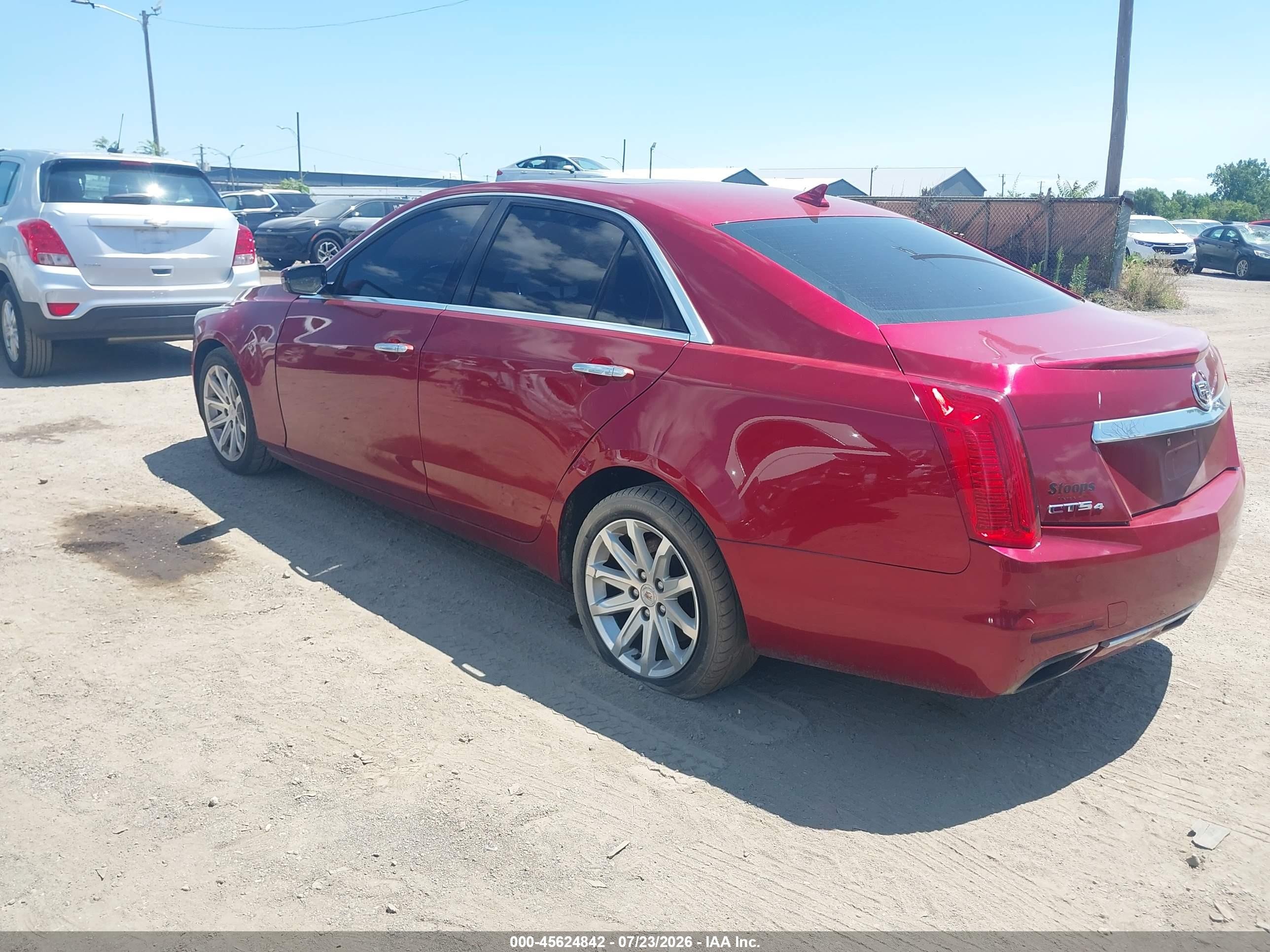 2014 Cadillac Cts Luxury Red vin: 1G6AX5SX2E0155523