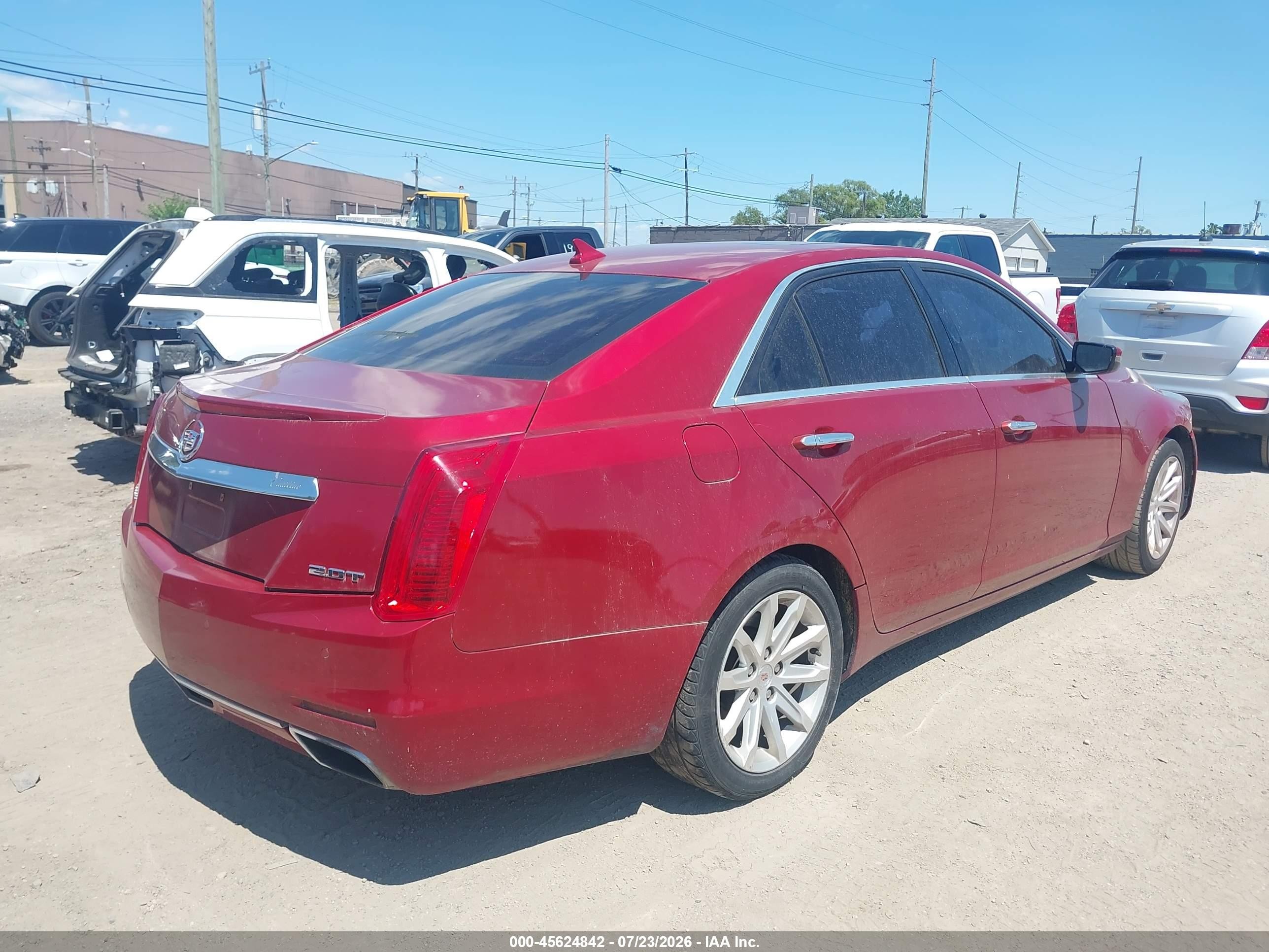 2014 Cadillac Cts Luxury Red vin: 1G6AX5SX2E0155523