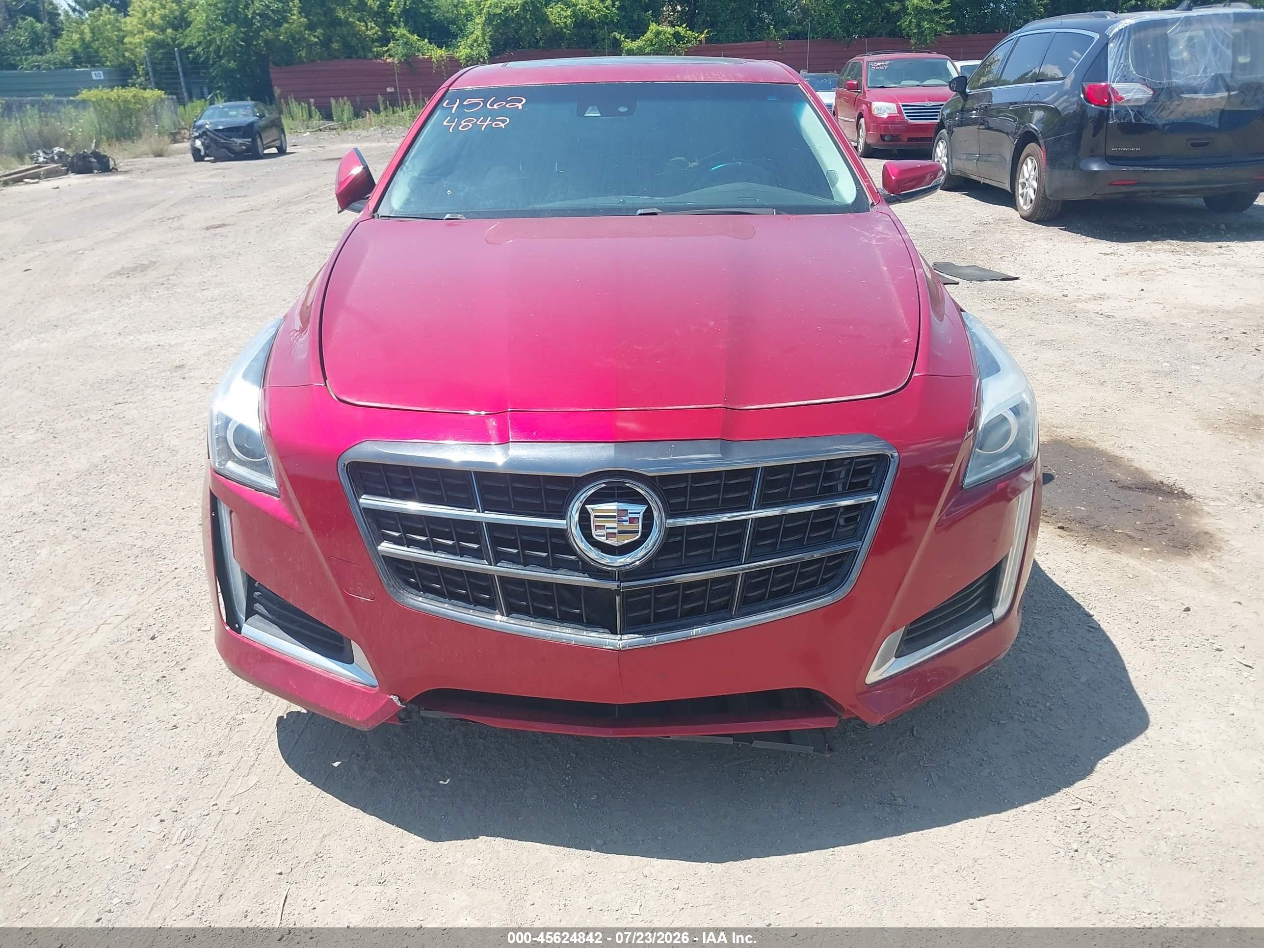 2014 Cadillac Cts Luxury Red vin: 1G6AX5SX2E0155523