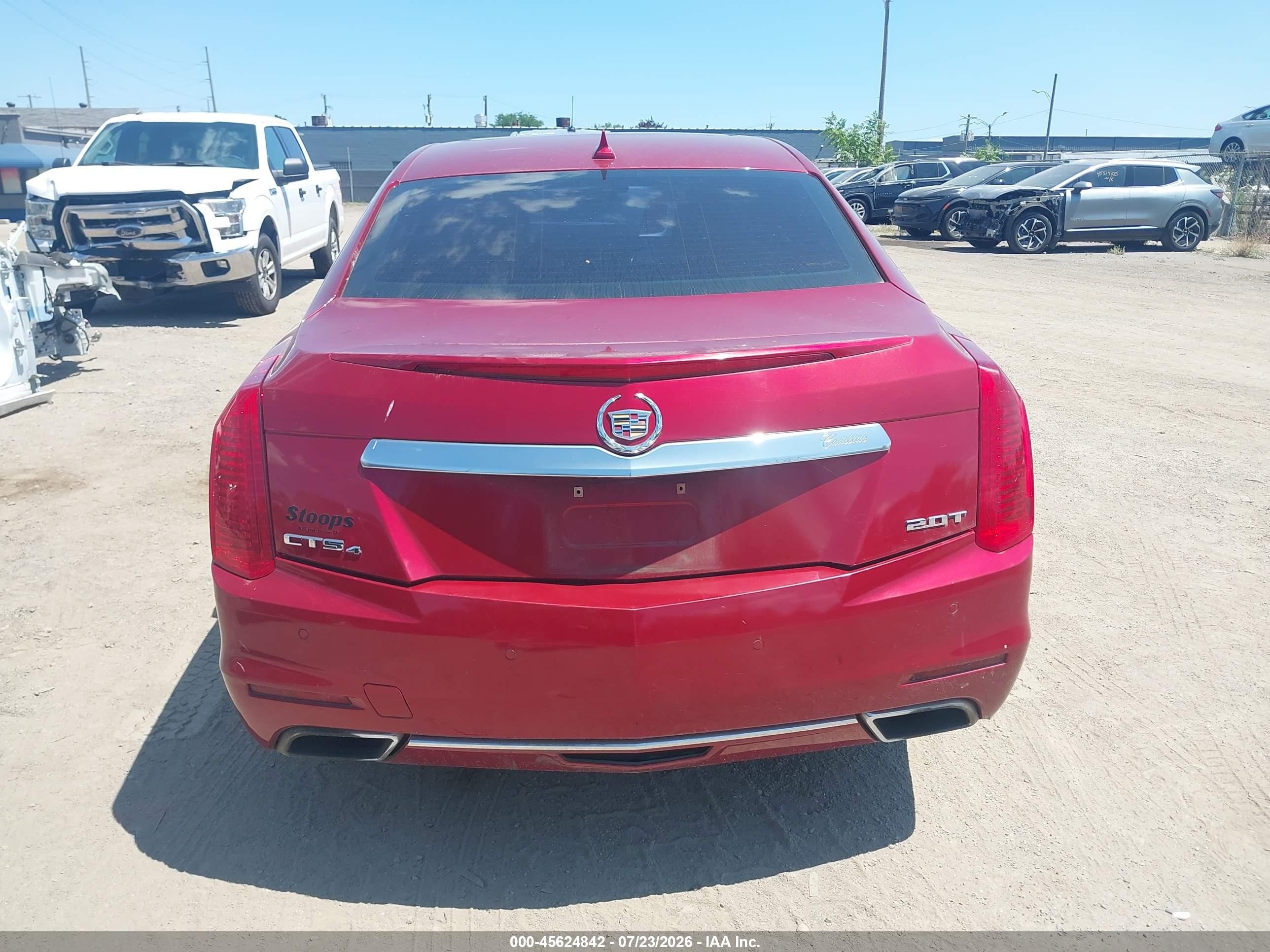 2014 Cadillac Cts Luxury Red vin: 1G6AX5SX2E0155523