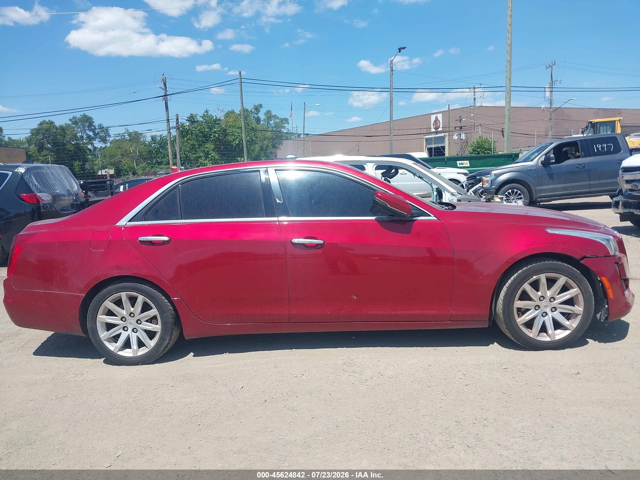 2014 Cadillac Cts Luxury Red vin: 1G6AX5SX2E0155523