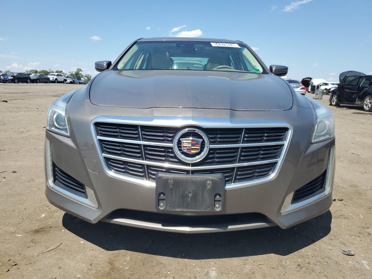 2014 Cadillac Cts Luxury Collection Gray vin: 1G6AX5SX2E0166716 Damage: Left Head Lamp, Faded, Repair Required