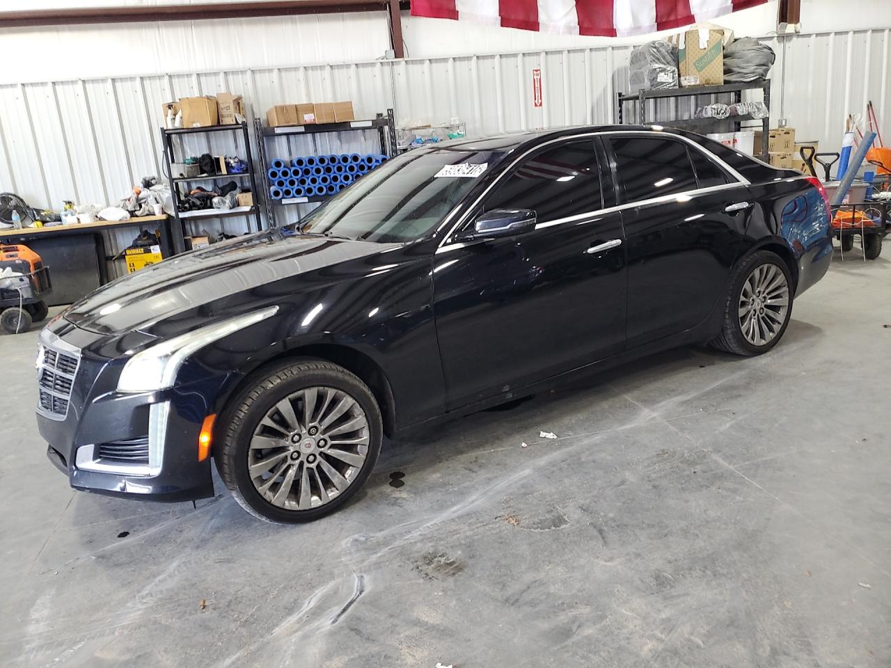 2014 Cadillac Cts Luxury Collection Black vin: 1G6AX5SX4E0171075 Damage: Left Front Fender, Dent(S) W/ Paint Dmg, 1/8 To 1/2 Inch