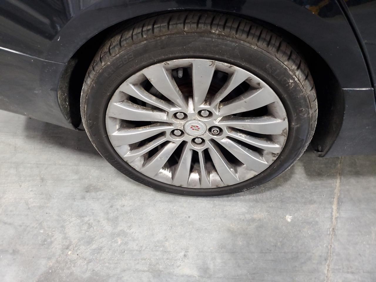 2014 Cadillac Cts Luxury Collection Black vin: 1G6AX5SX4E0171075 Damage: Right Rear Wheel, Curb Rash, 9 To 10 Inches
