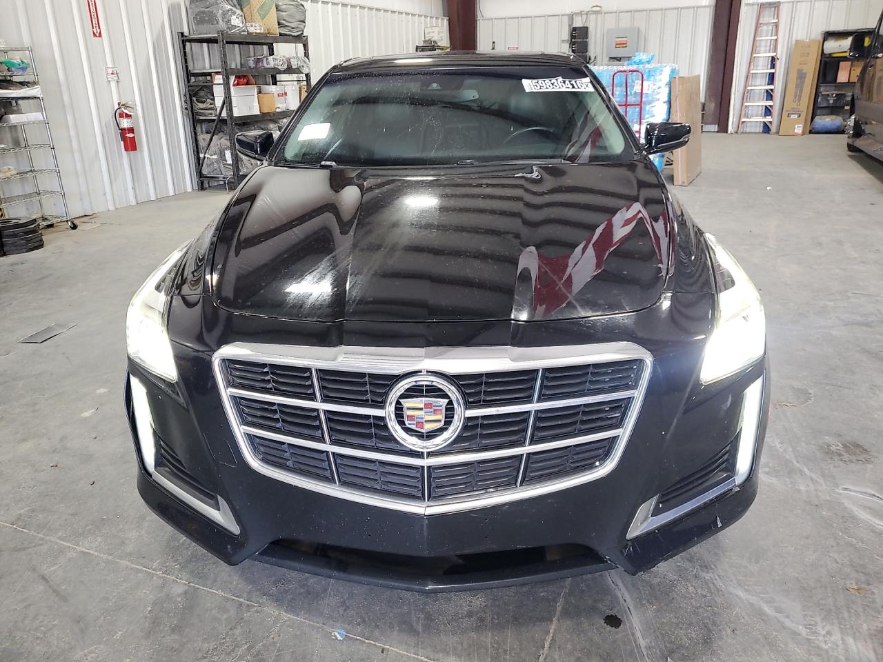 2014 Cadillac Cts Luxury Collection Black vin: 1G6AX5SX4E0171075 Damage: Front Bumper/Cover, Scraped, 4 To 5 Inches