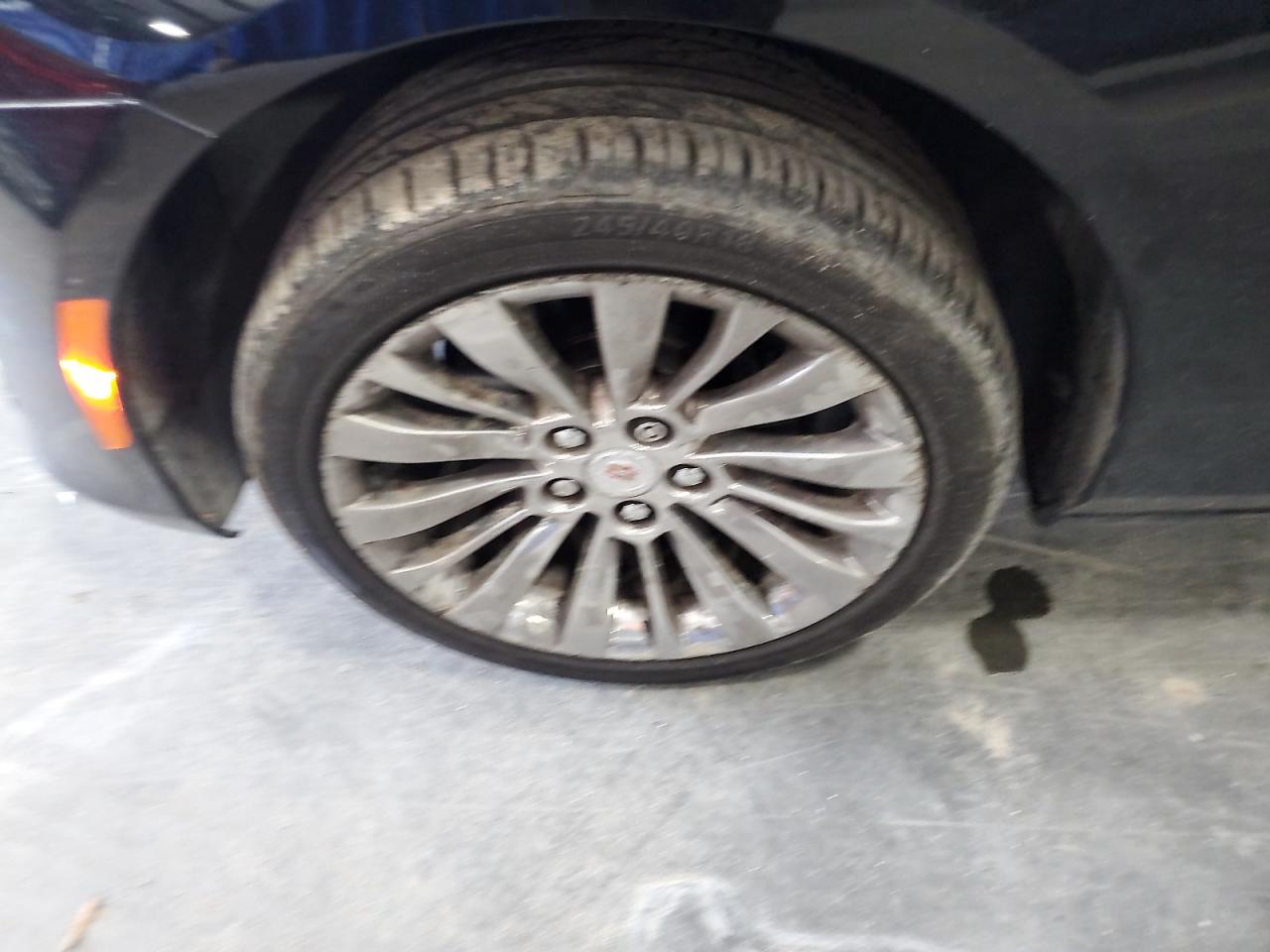 2014 Cadillac Cts Luxury Collection Black vin: 1G6AX5SX4E0171075 Damage: Left Front Wheel, Curb Rash, > 12 Inches
