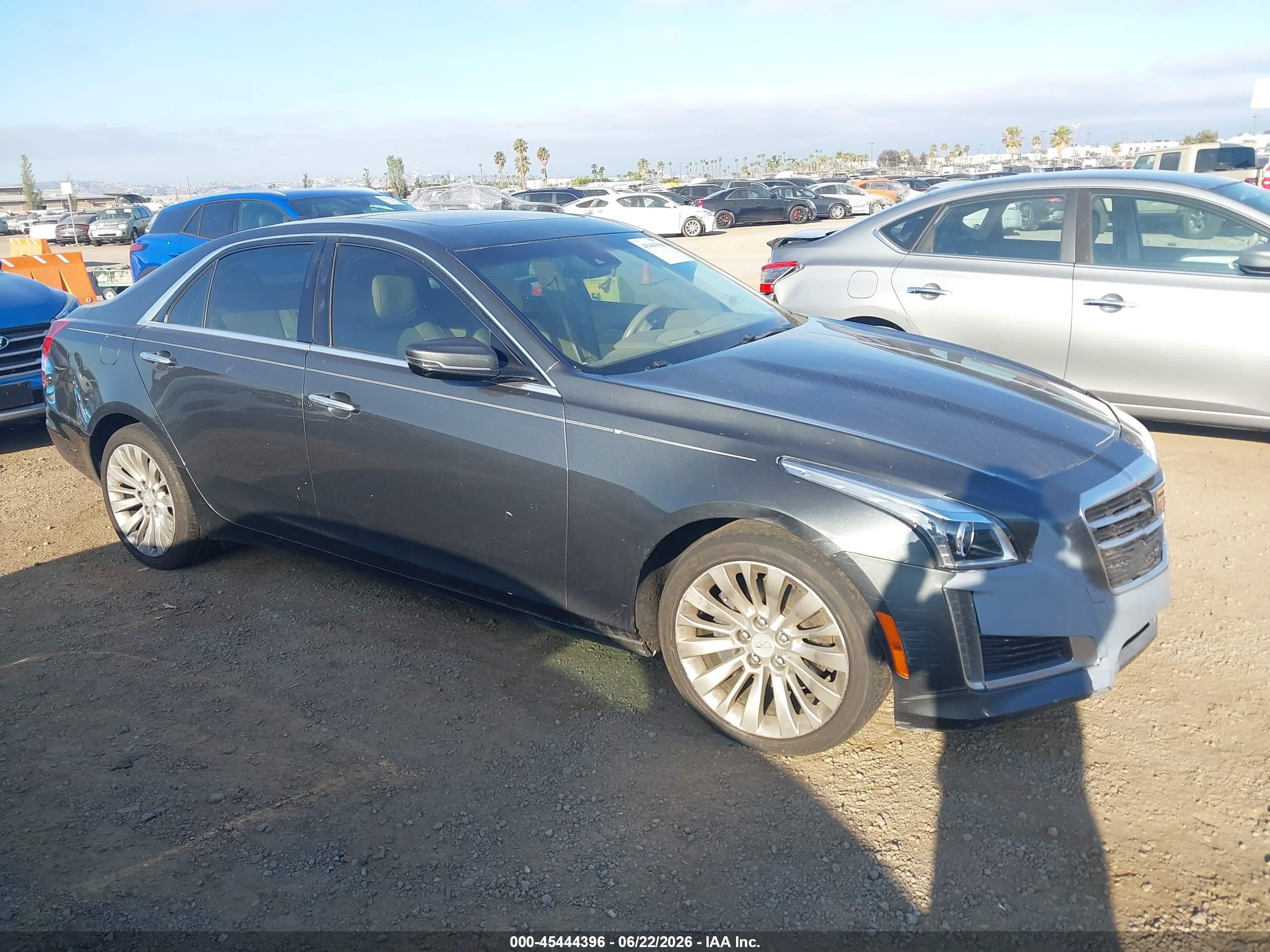 2015 Cadillac Cts Luxury Gray vin: 1G6AX5SX4F0134898
