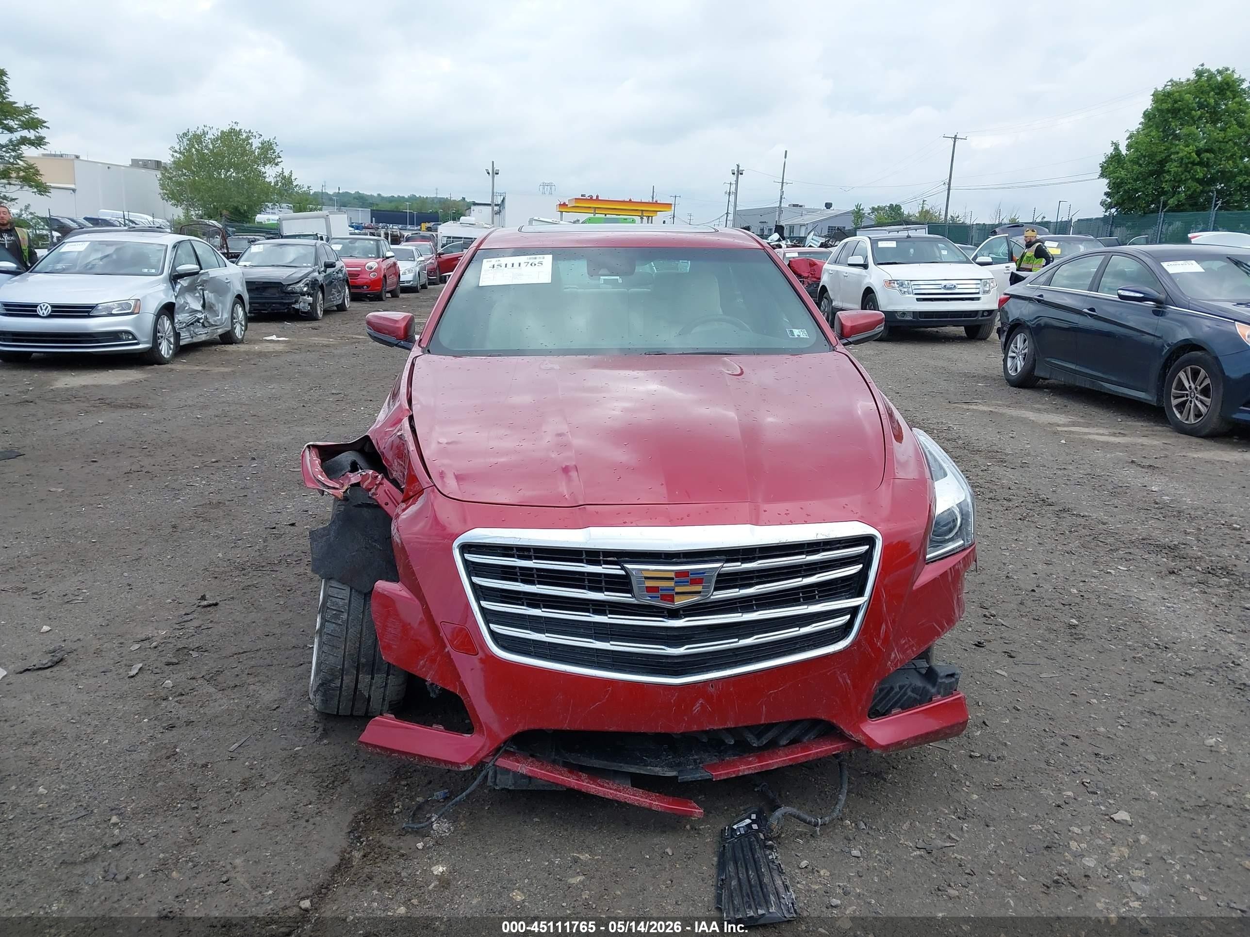 2019 Cadillac Cts Luxury Red vin: 1G6AX5SX4K0134779