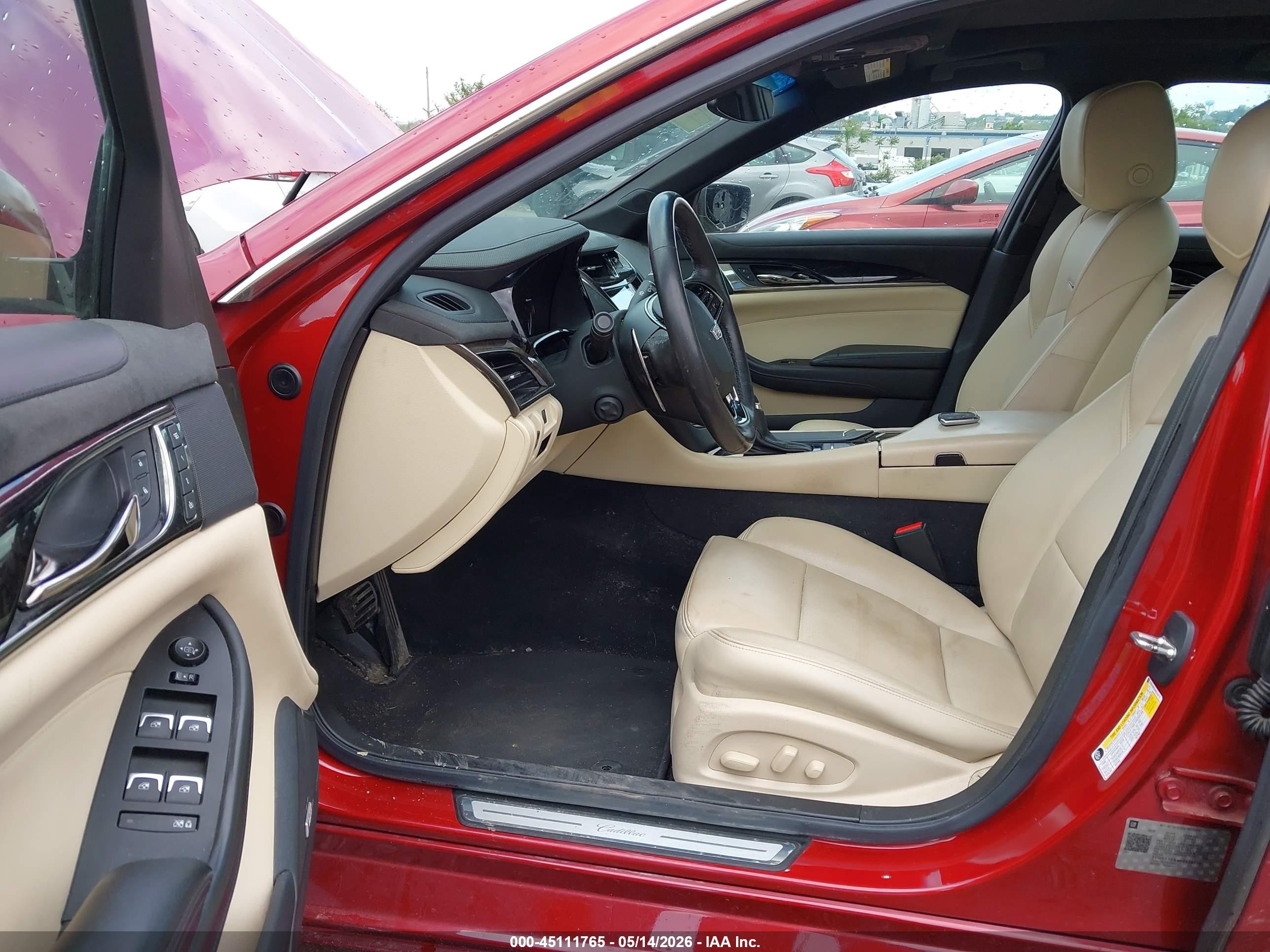 2019 Cadillac Cts Luxury Red vin: 1G6AX5SX4K0134779