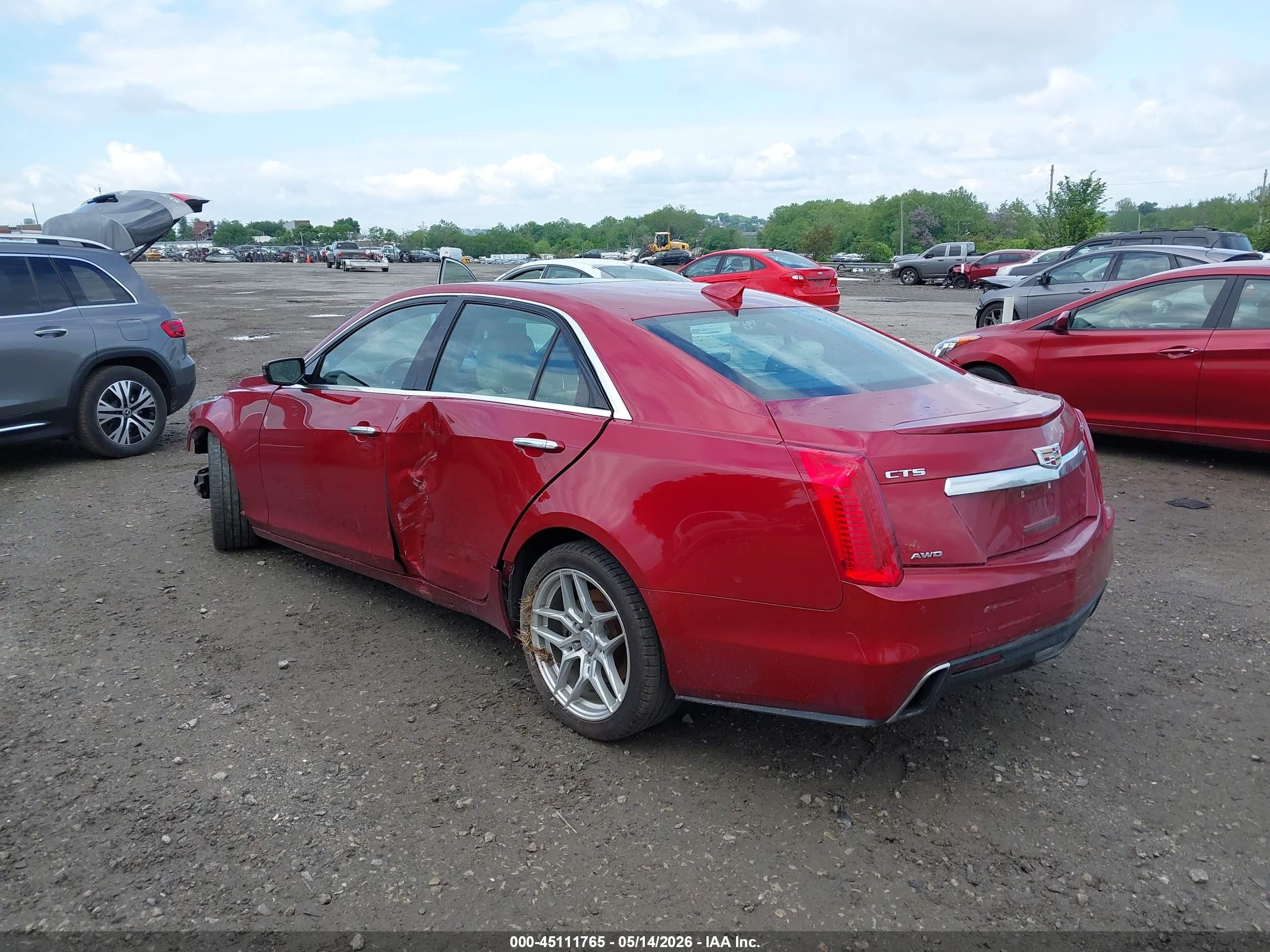 2019 Cadillac Cts Luxury Red vin: 1G6AX5SX4K0134779