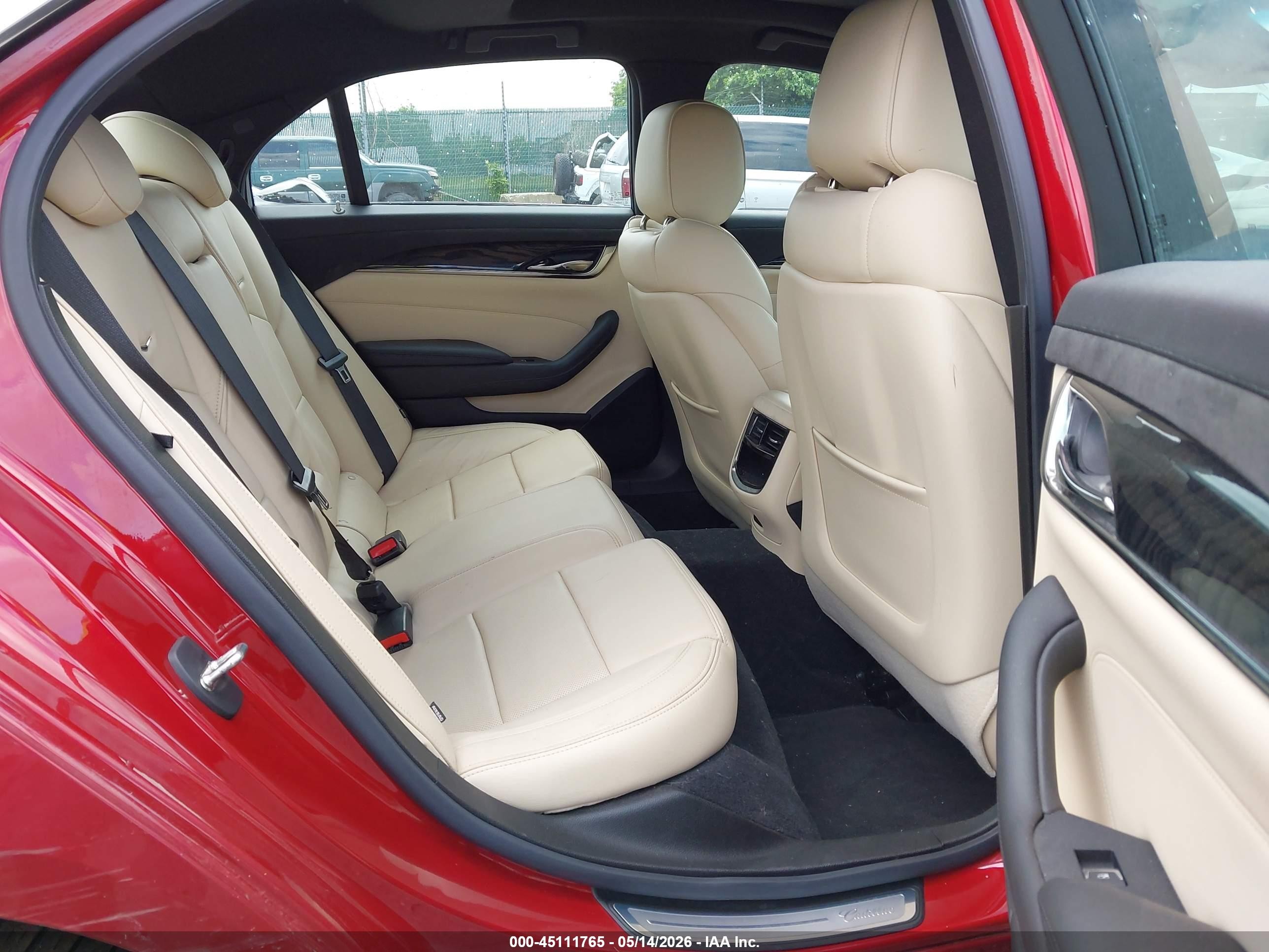 2019 Cadillac Cts Luxury Red vin: 1G6AX5SX4K0134779