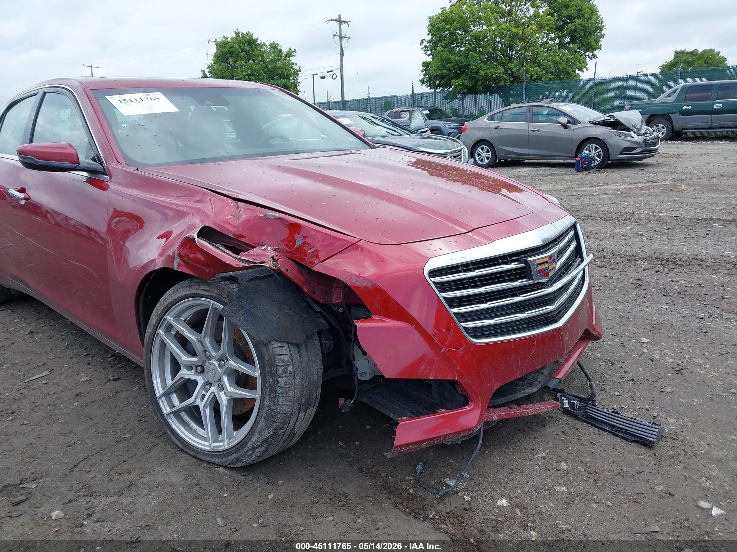 2019 Cadillac Cts Luxury Red vin: 1G6AX5SX4K0134779
