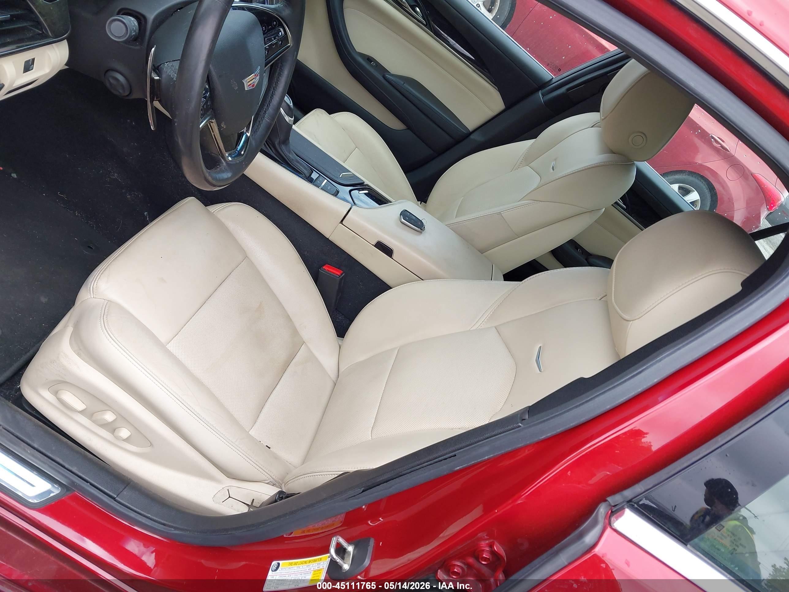 2019 Cadillac Cts Luxury Red vin: 1G6AX5SX4K0134779
