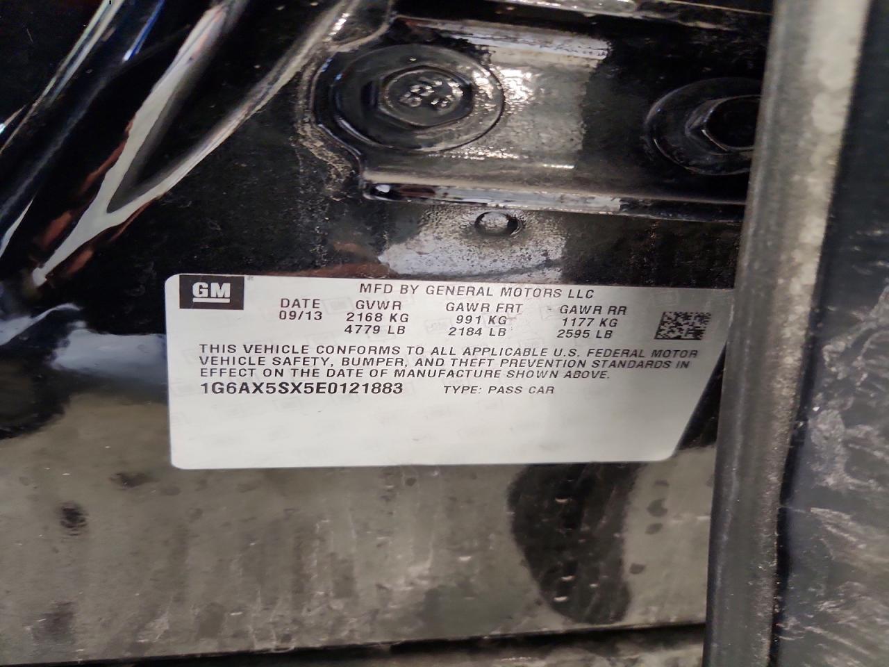 2014 Cadillac Cts Luxury Collection Black vin: 1G6AX5SX5E0121883