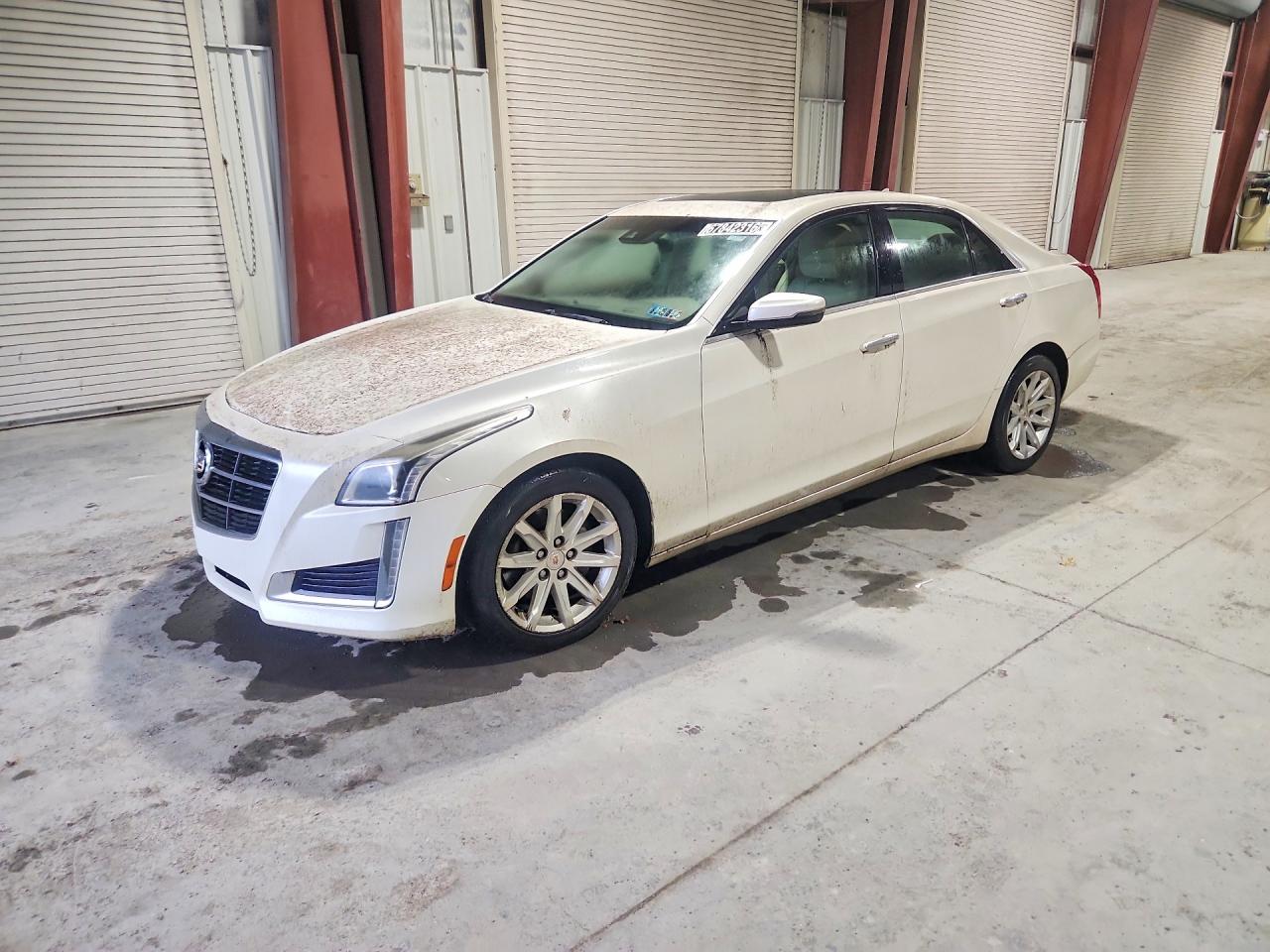 2014 Cadillac Cts Luxury Collection White vin: 1G6AX5SX5E0148307