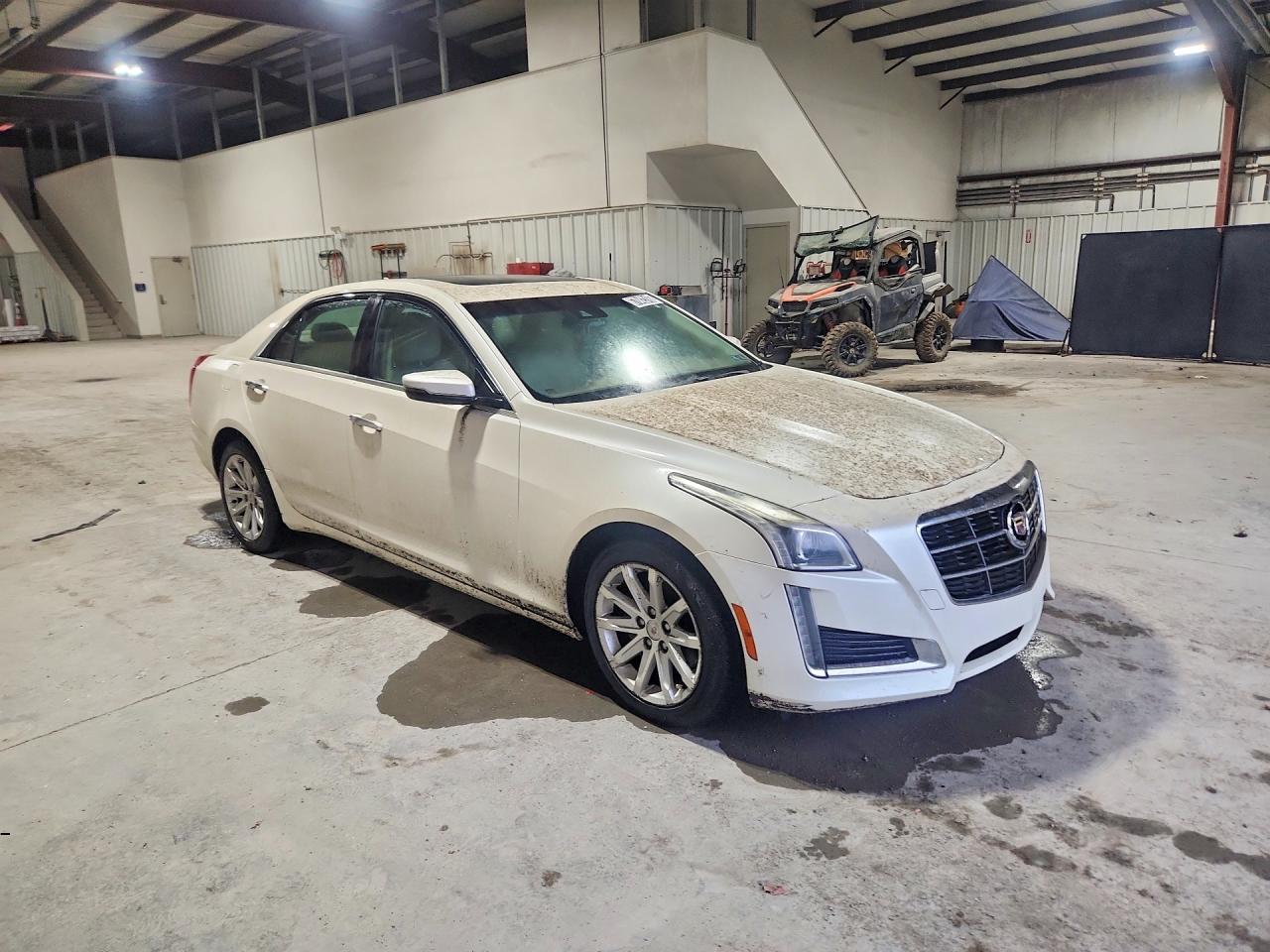 2014 Cadillac Cts Luxury Collection White vin: 1G6AX5SX5E0148307