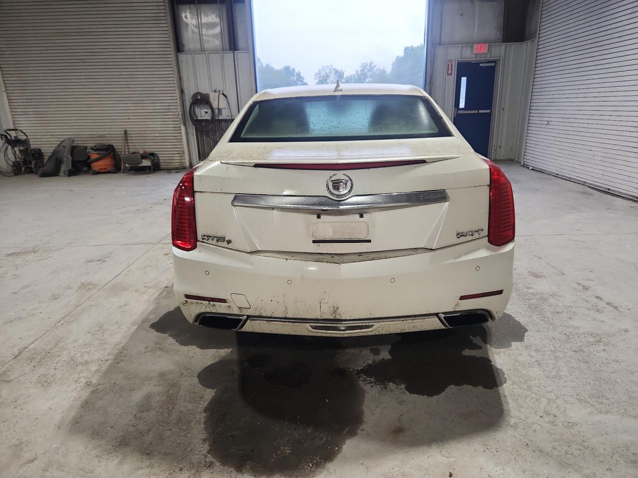 2014 Cadillac Cts Luxury Collection White vin: 1G6AX5SX5E0148307 Damage: Rear Bumper, Multiple Scratches Heavy, 3