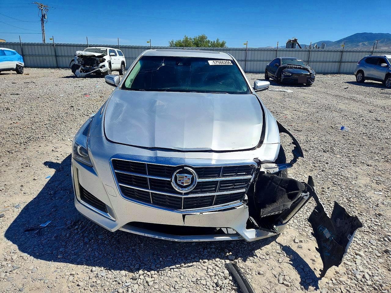 2014 Cadillac Cts Luxury Collection Silver vin: 1G6AX5SX5E0167732