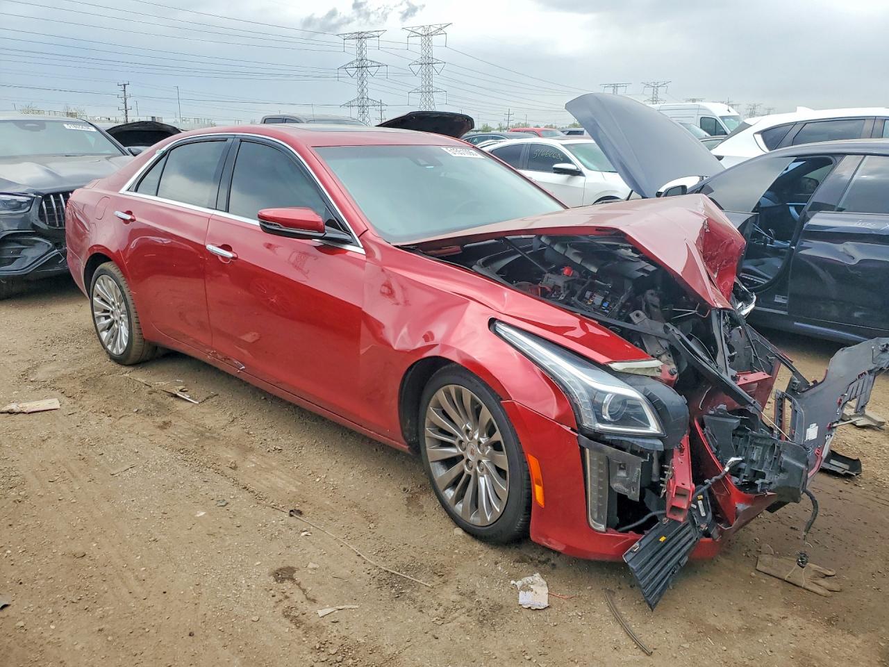 2014 Cadillac Cts Luxury Collection Red vin: 1G6AX5SX5E0175913