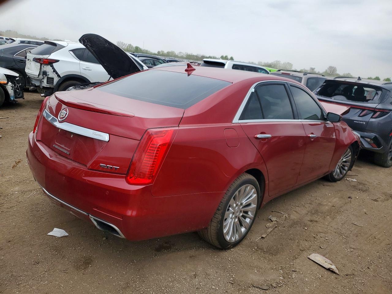 2014 Cadillac Cts Luxury Collection Red vin: 1G6AX5SX5E0175913