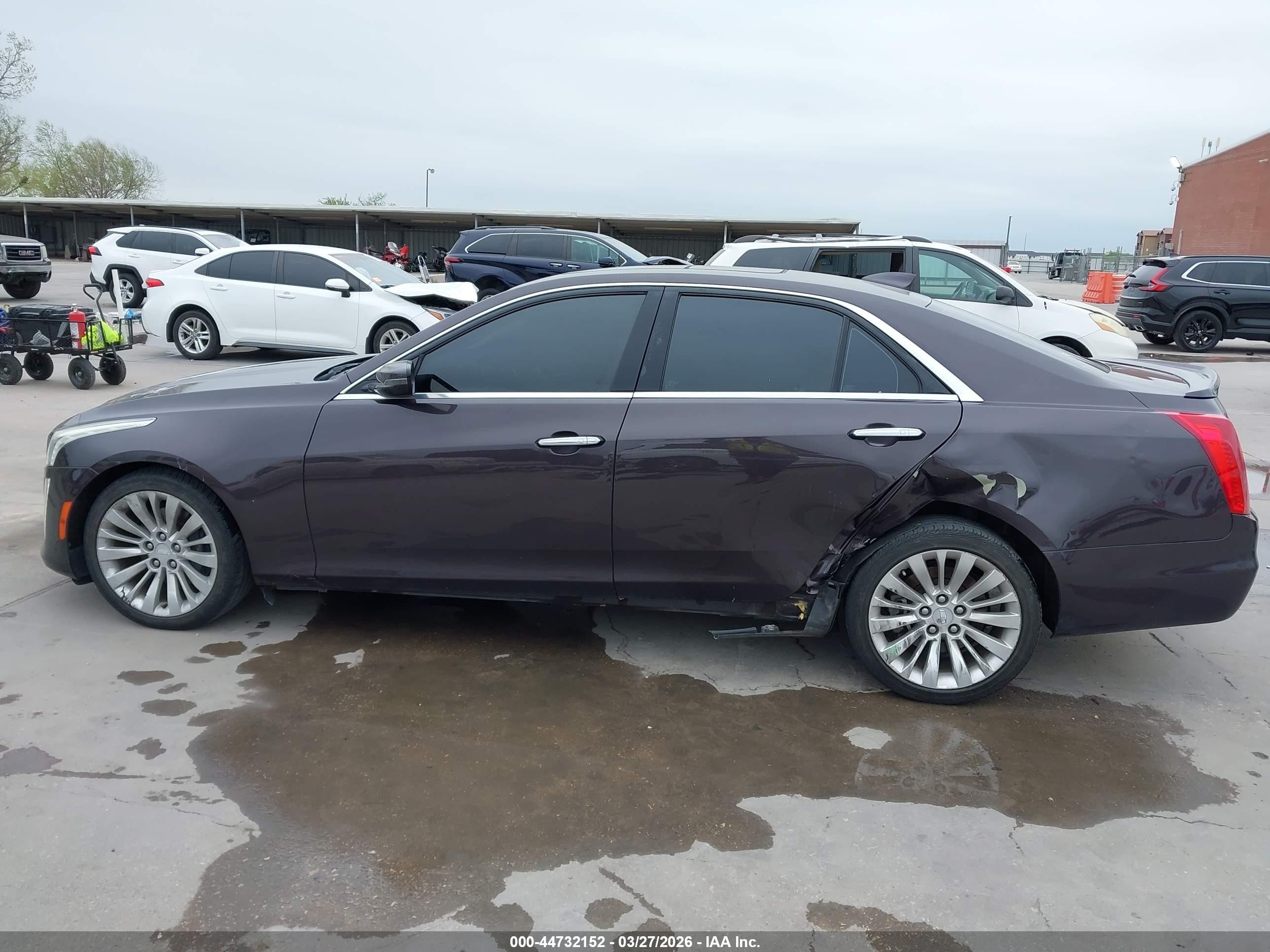 2015 Cadillac Cts Luxury Gray vin: 1G6AX5SX5F0133811