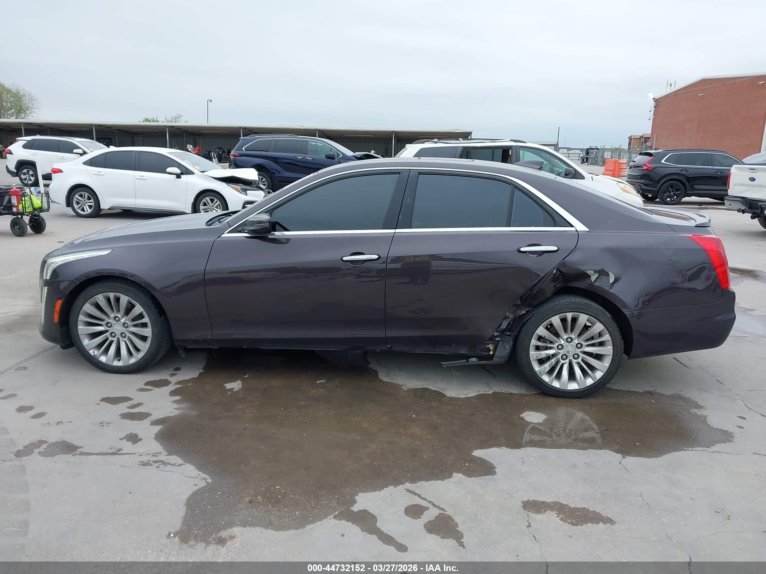 2015 Cadillac Cts Luxury Gray vin: 1G6AX5SX5F0133811
