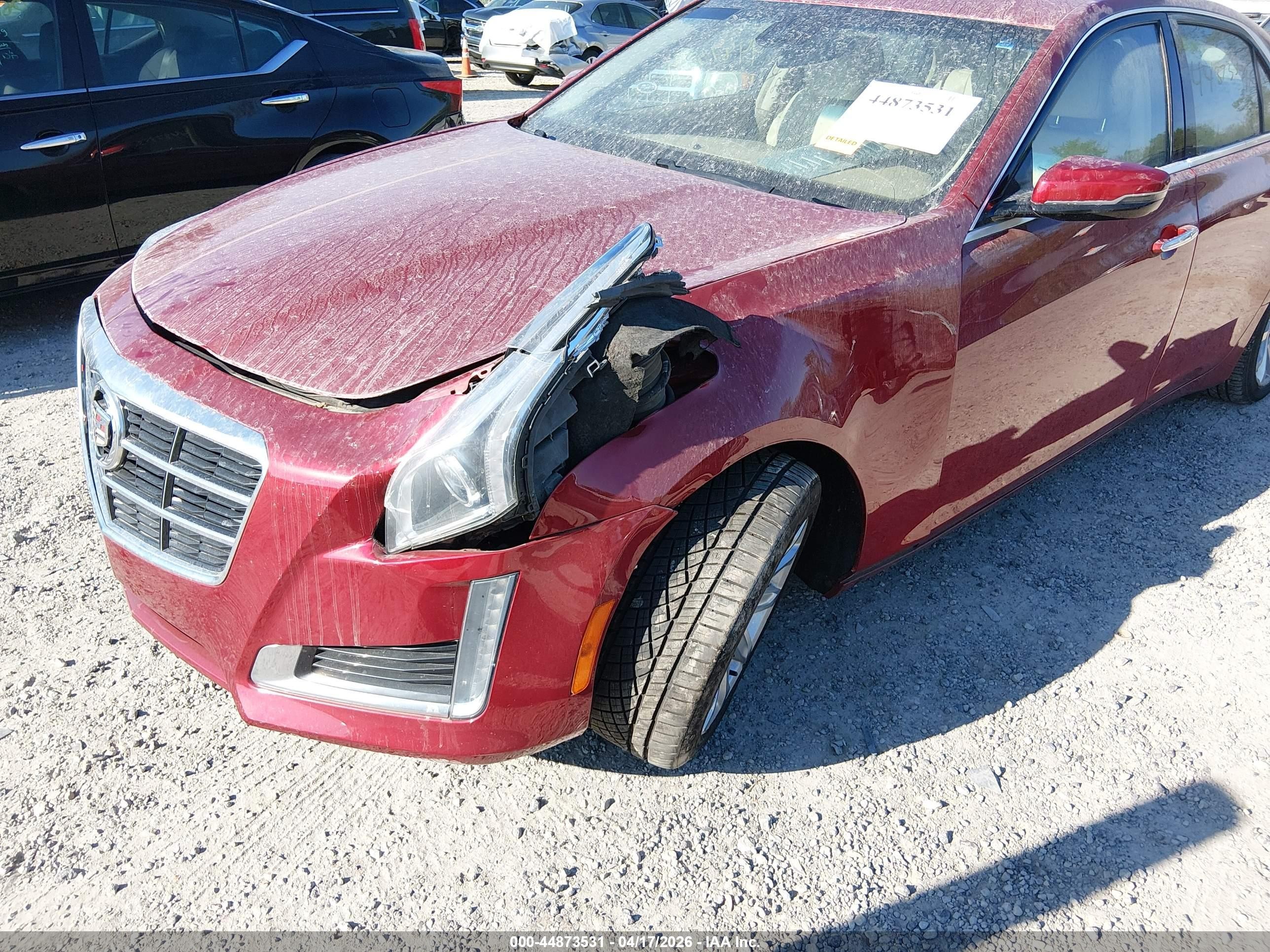 2014 Cadillac Cts Luxury Red vin: 1G6AX5SX6E0196513