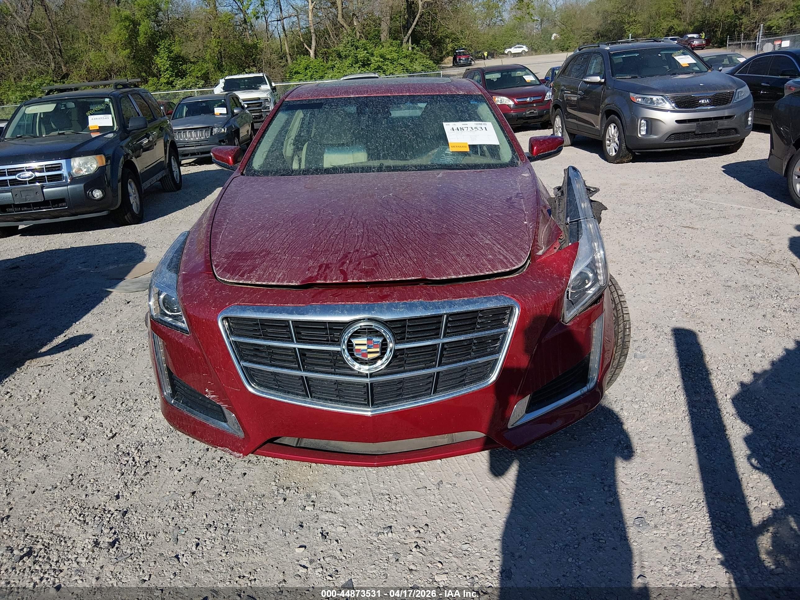 2014 Cadillac Cts Luxury Red vin: 1G6AX5SX6E0196513