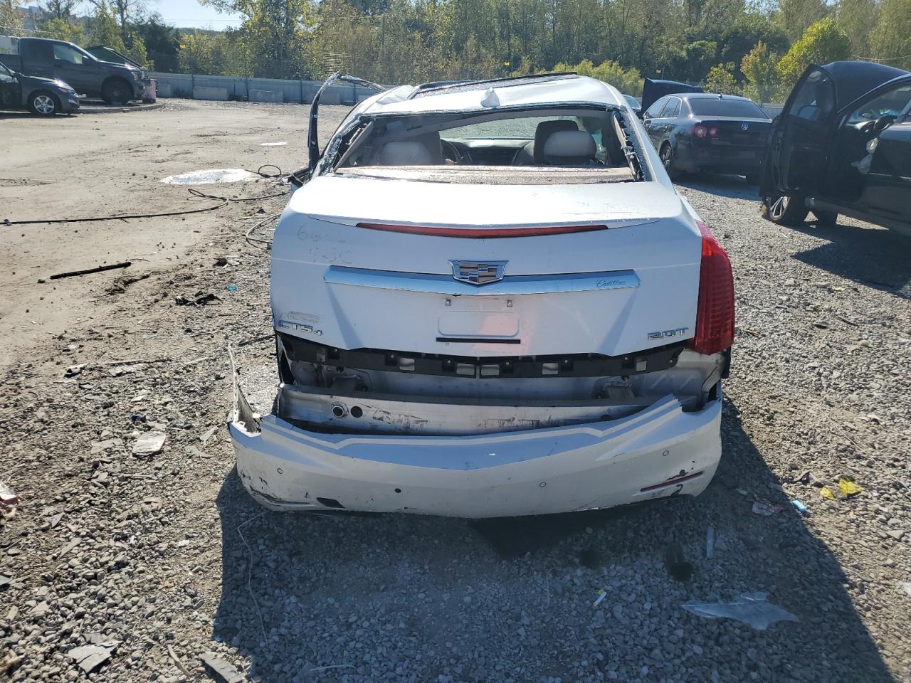 2015 Cadillac Cts Luxury Collection White vin: 1G6AX5SX6F0106620