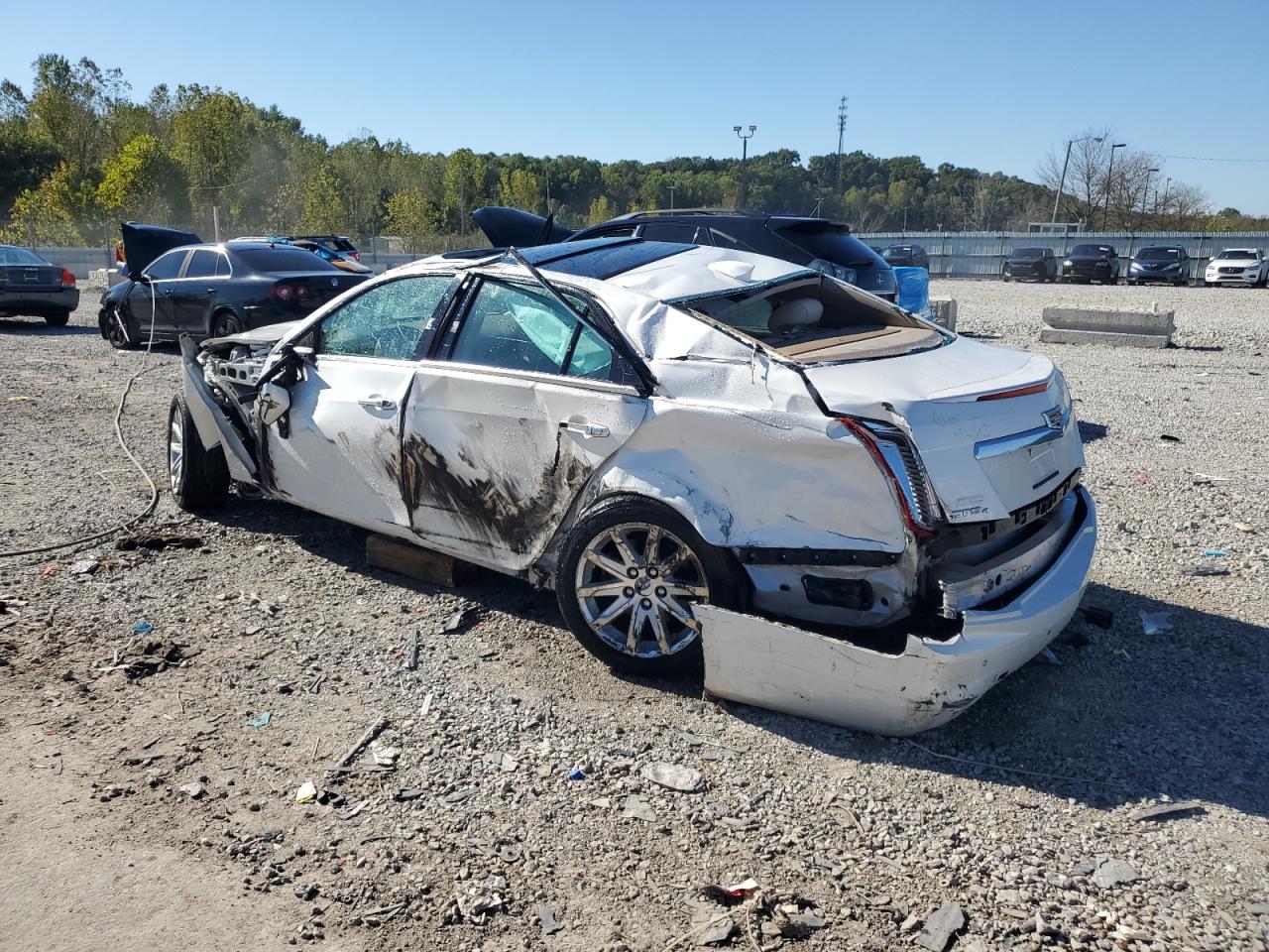 2015 Cadillac Cts Luxury Collection White vin: 1G6AX5SX6F0106620