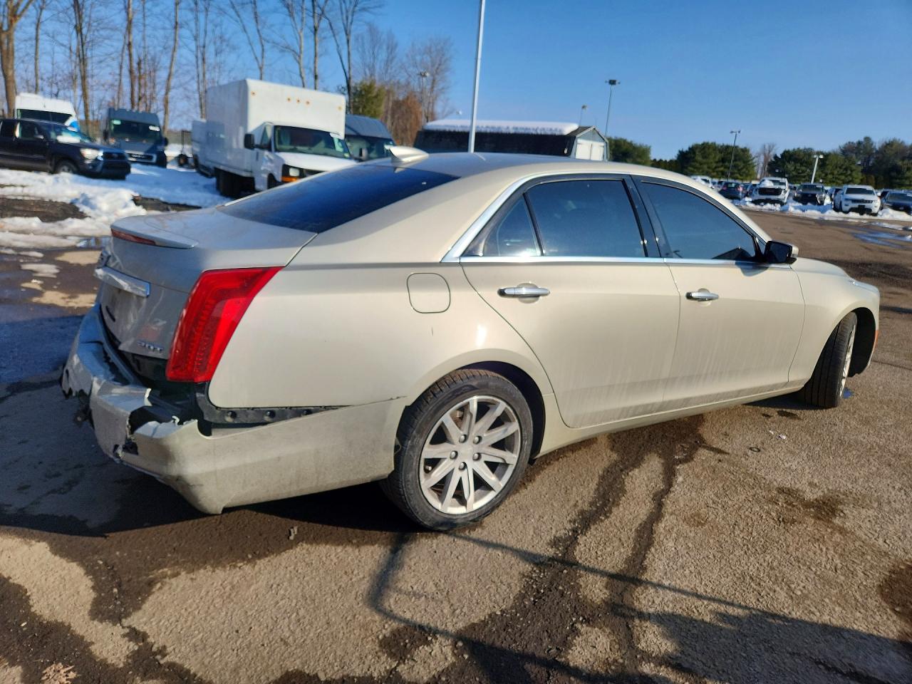 2015 Cadillac Cts Luxury Collection Beige vin: 1G6AX5SX6F0129993