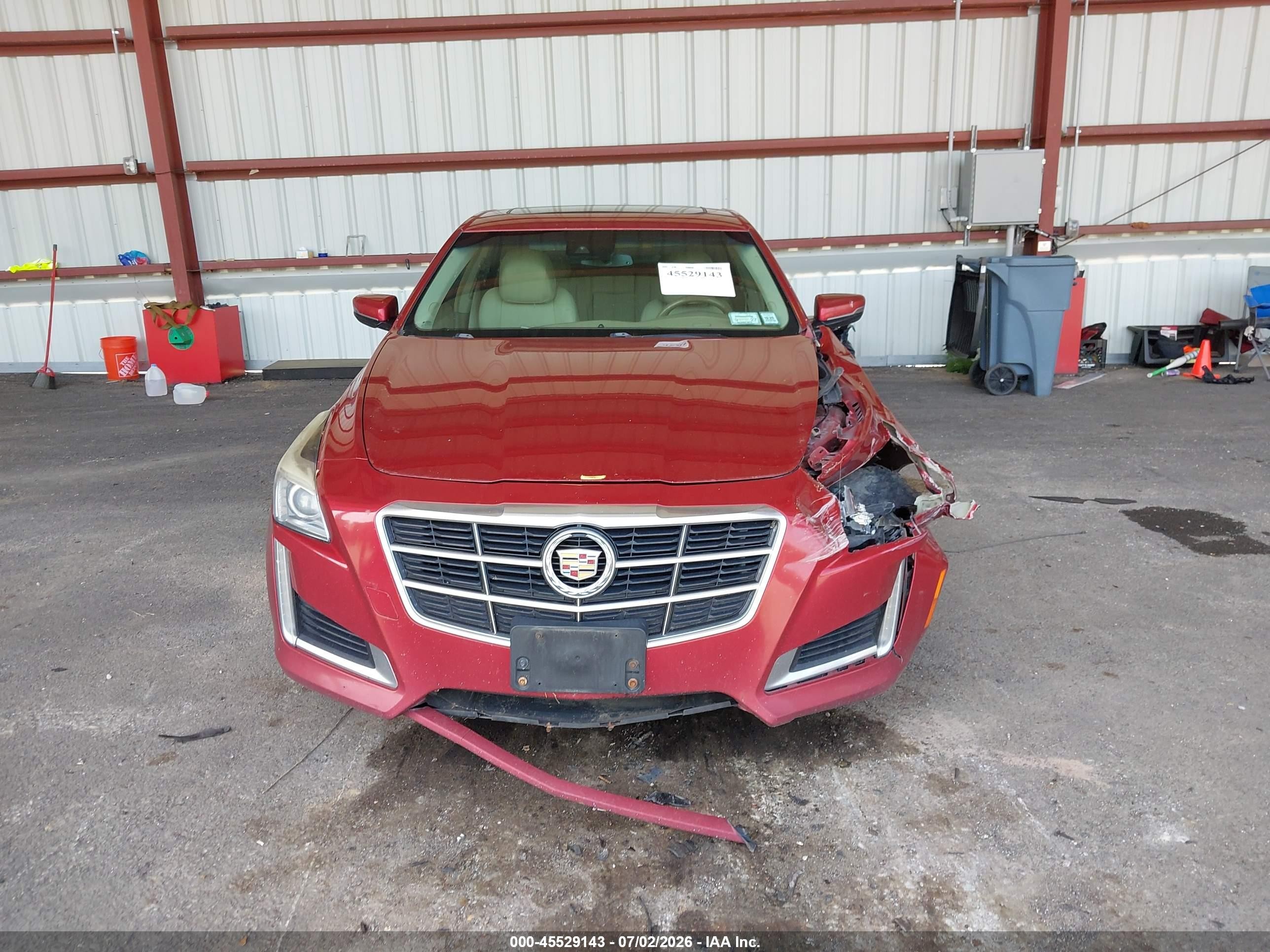 2014 Cadillac Cts Luxury Красный vin: 1G6AX5SX7E0197959