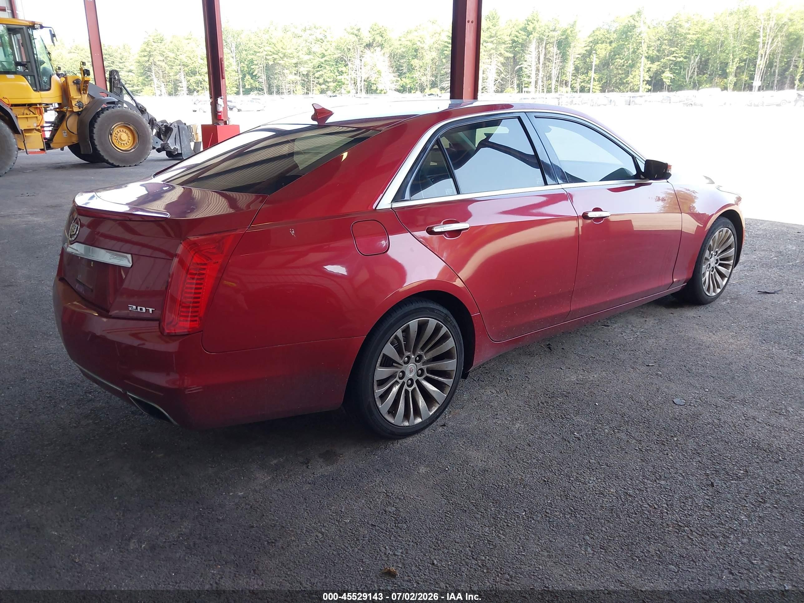 2014 Cadillac Cts Luxury Красный vin: 1G6AX5SX7E0197959