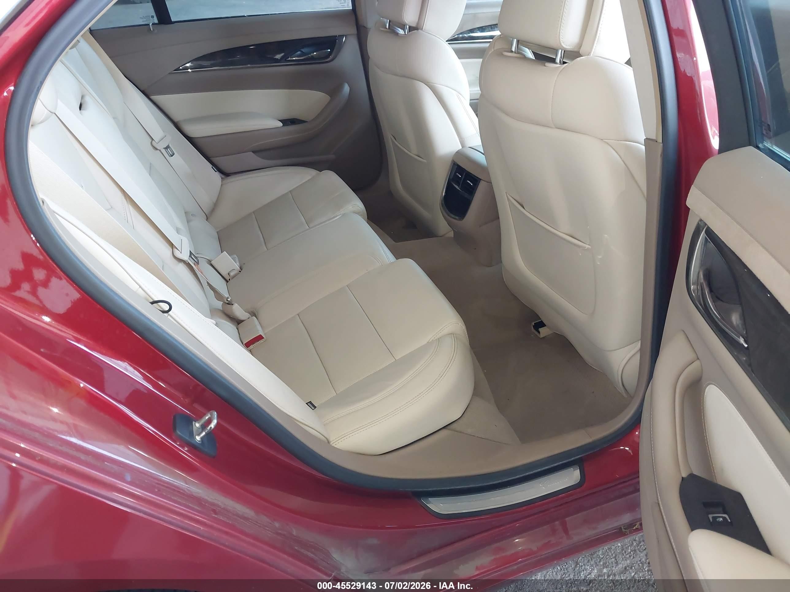 2014 Cadillac Cts Luxury Красный vin: 1G6AX5SX7E0197959