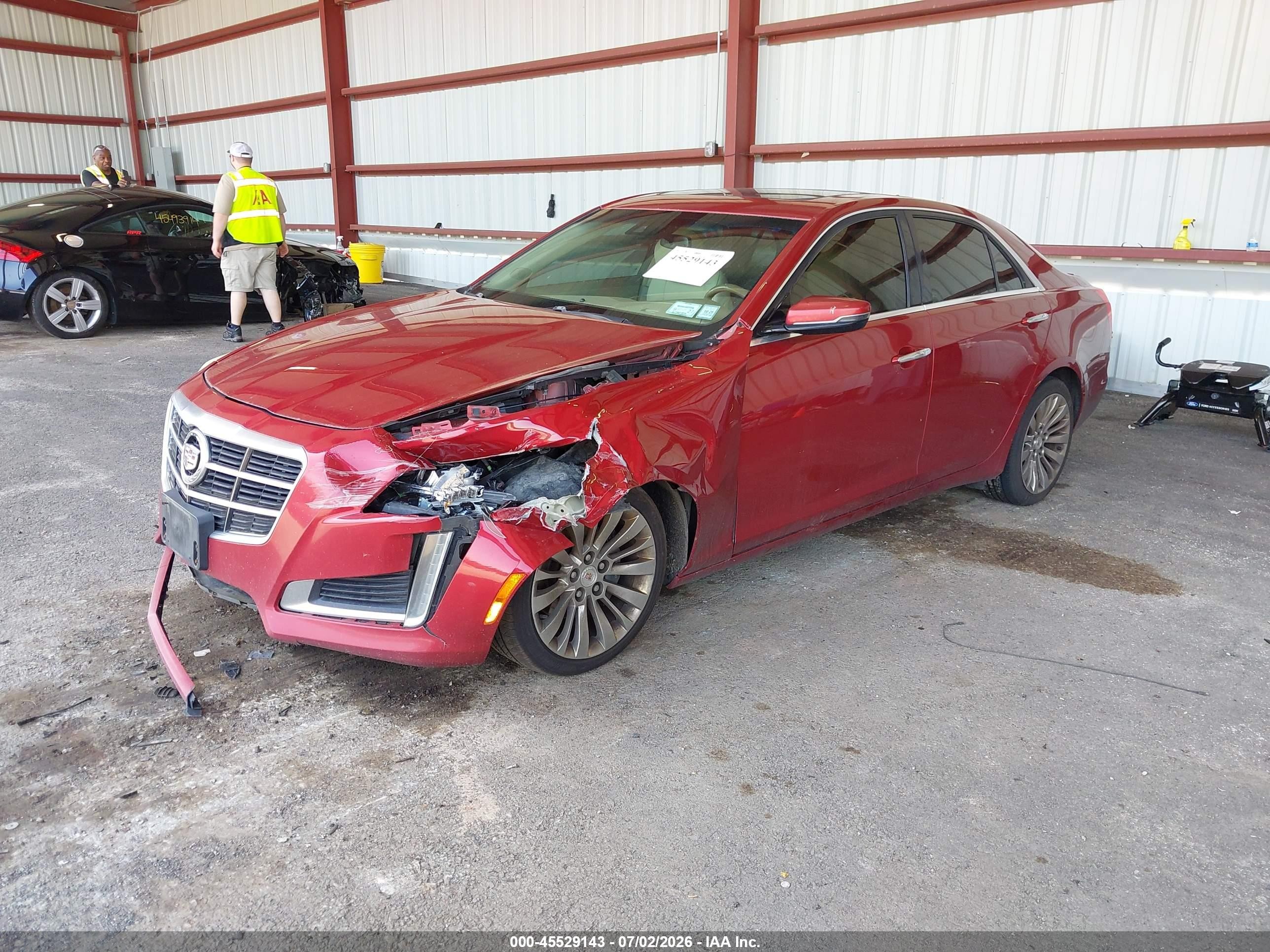 2014 Cadillac Cts Luxury Красный vin: 1G6AX5SX7E0197959