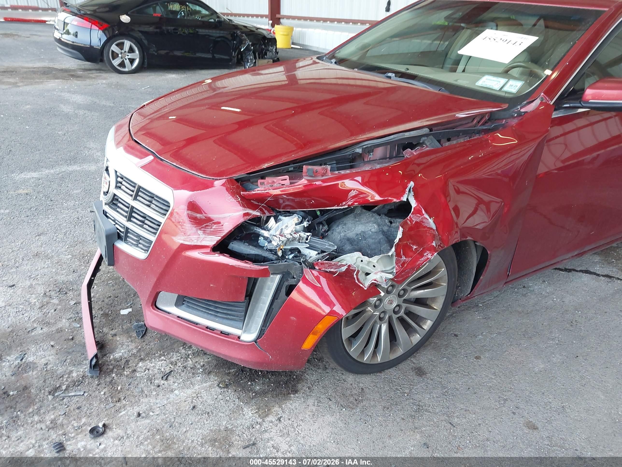 2014 Cadillac Cts Luxury Красный vin: 1G6AX5SX7E0197959