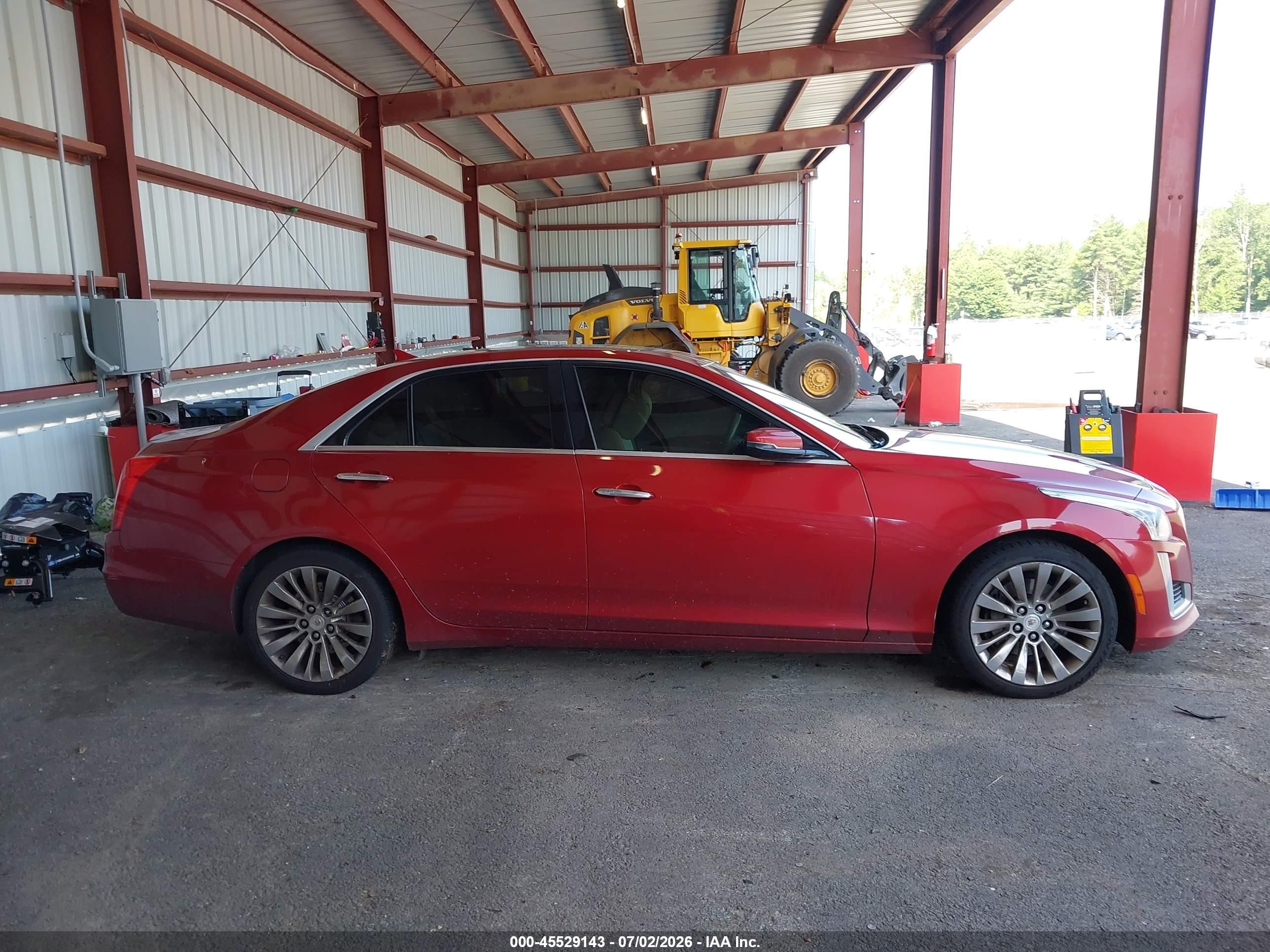 2014 Cadillac Cts Luxury Красный vin: 1G6AX5SX7E0197959