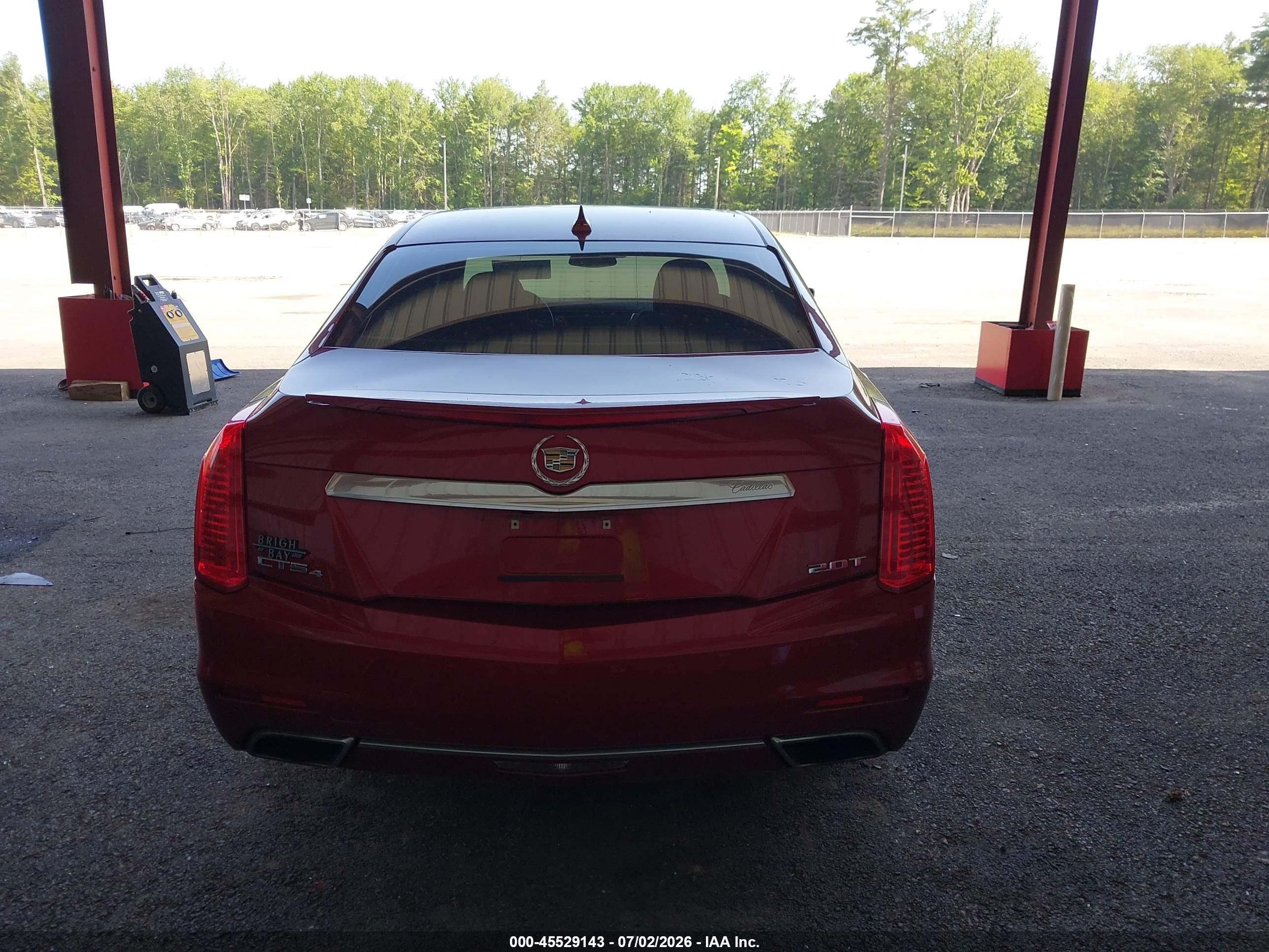 2014 Cadillac Cts Luxury Красный vin: 1G6AX5SX7E0197959