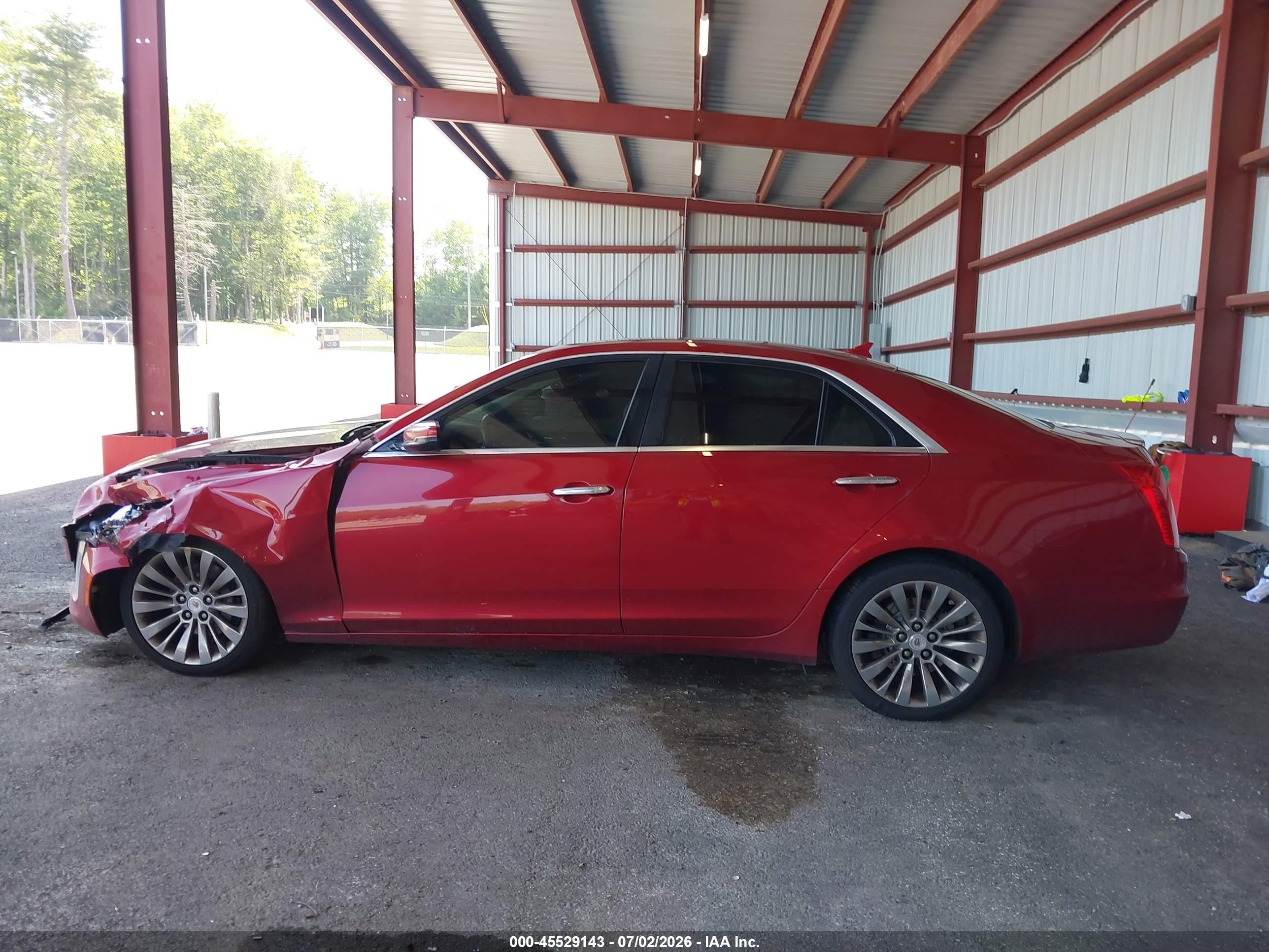 2014 Cadillac Cts Luxury Красный vin: 1G6AX5SX7E0197959