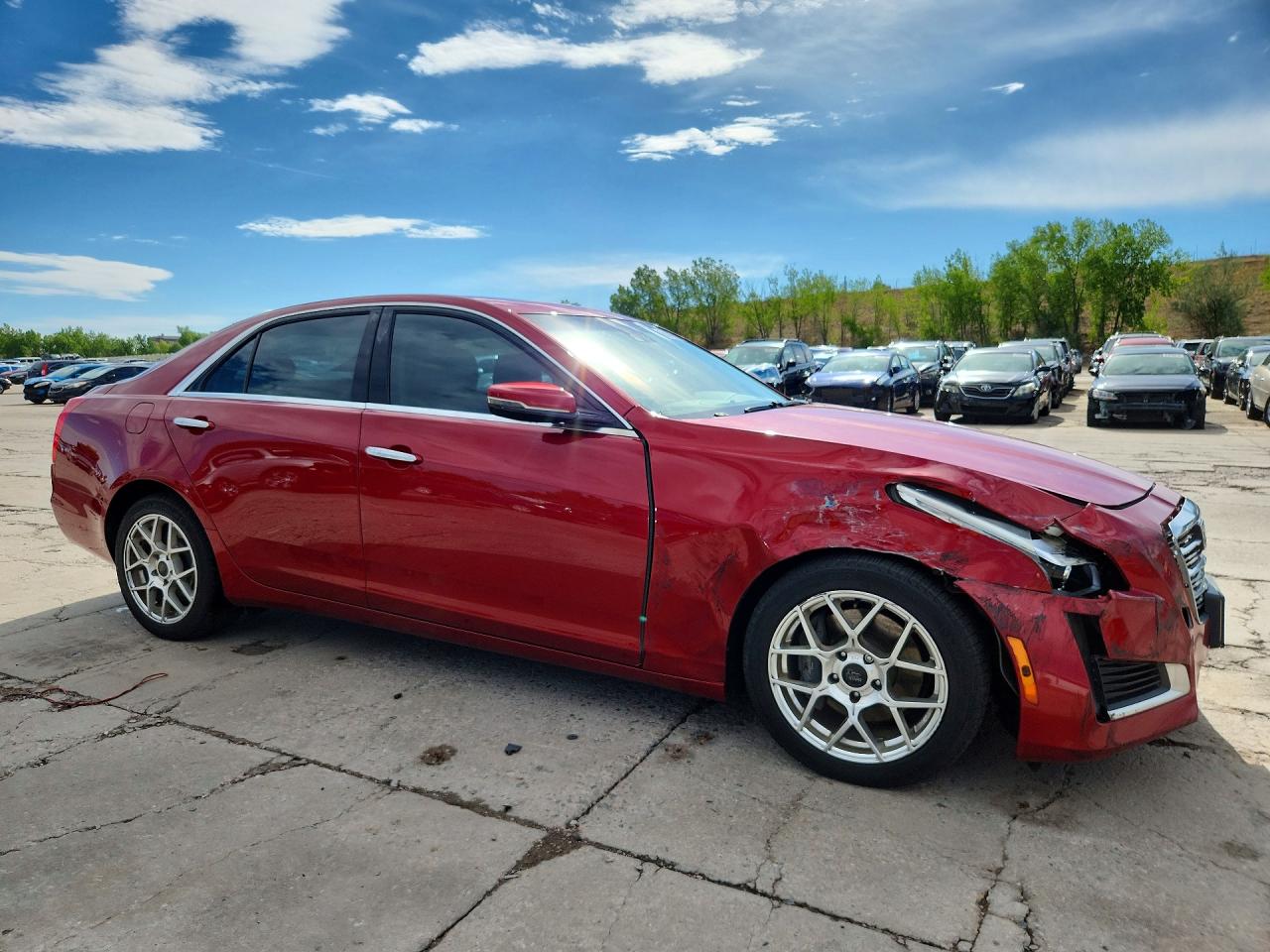 2015 Cadillac Cts Luxury Collection Red vin: 1G6AX5SX7F0103807